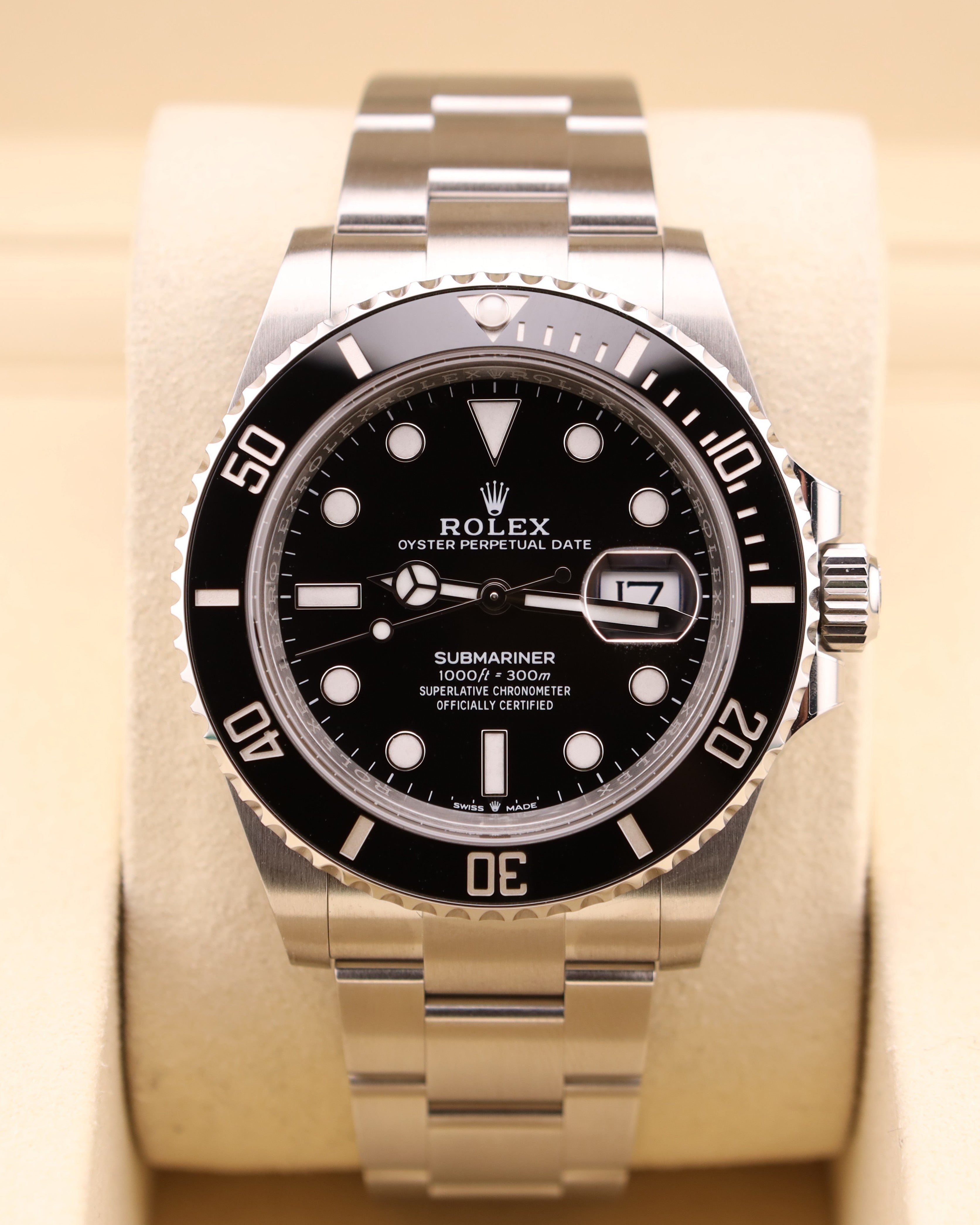 Rolex Submariner Date 41 Black Dial on Oyster 126610LN