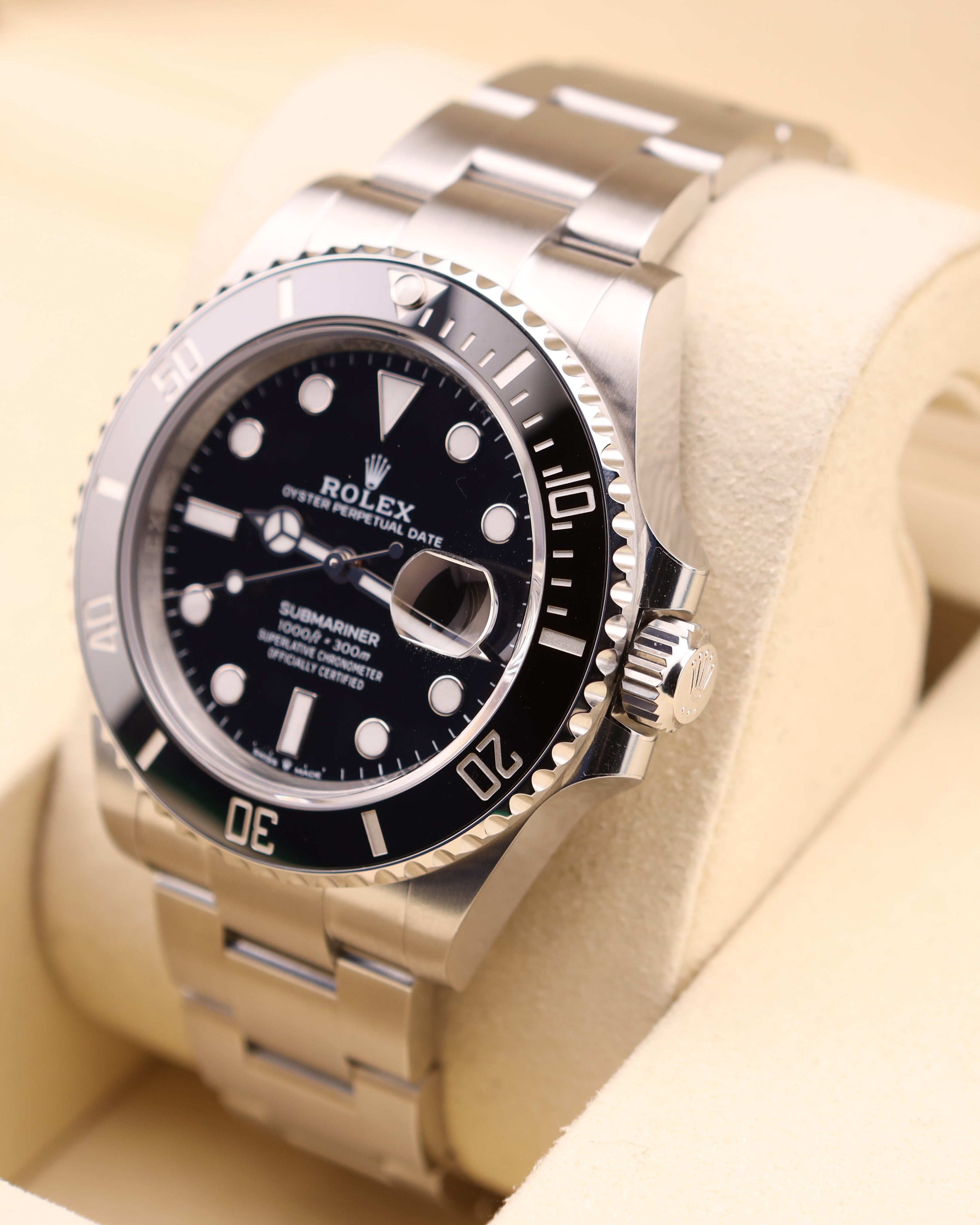 Rolex Submariner Date 41 Black Dial on Oyster 126610LN