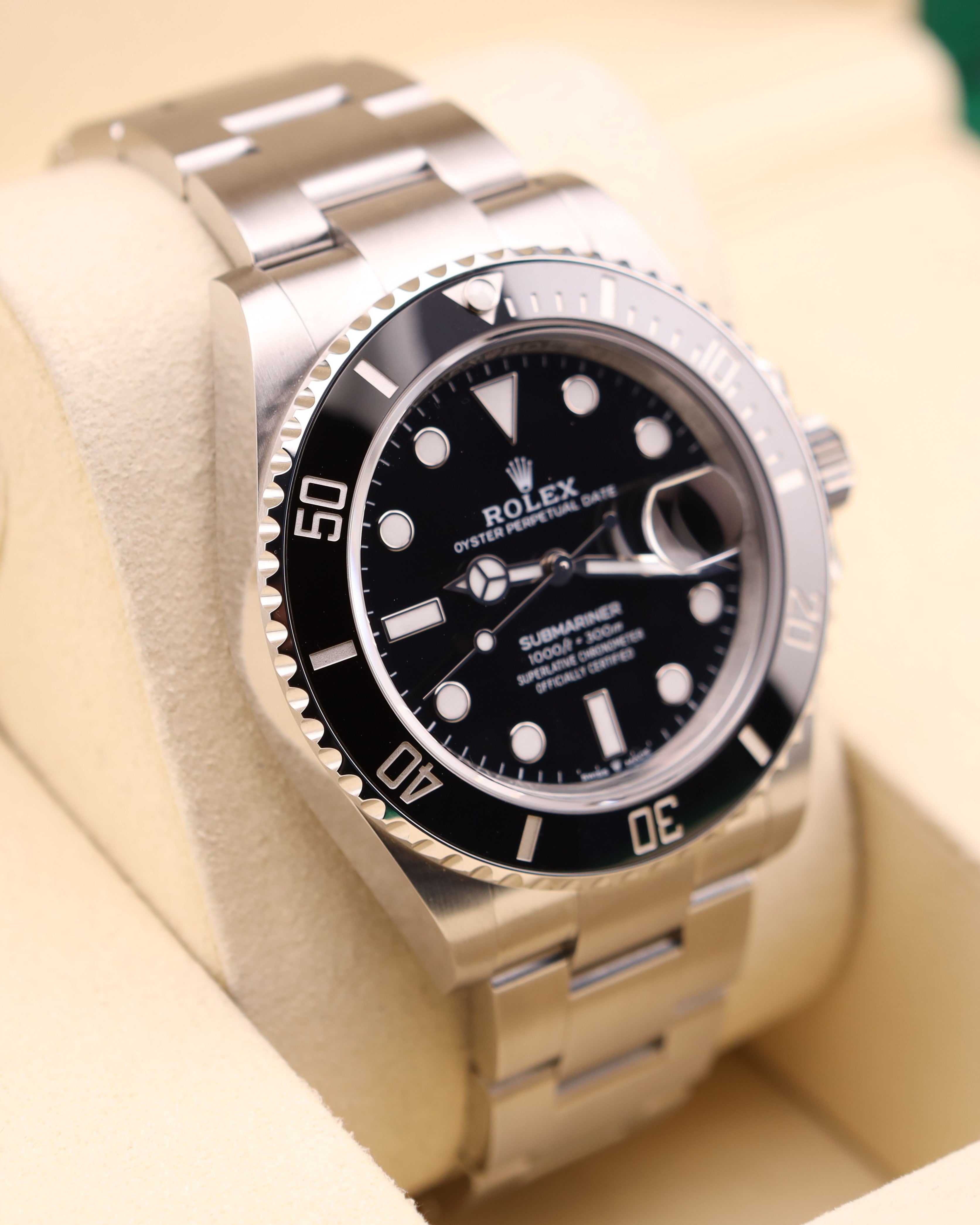 Rolex Submariner Date 41 Black Dial on Oyster 126610LN