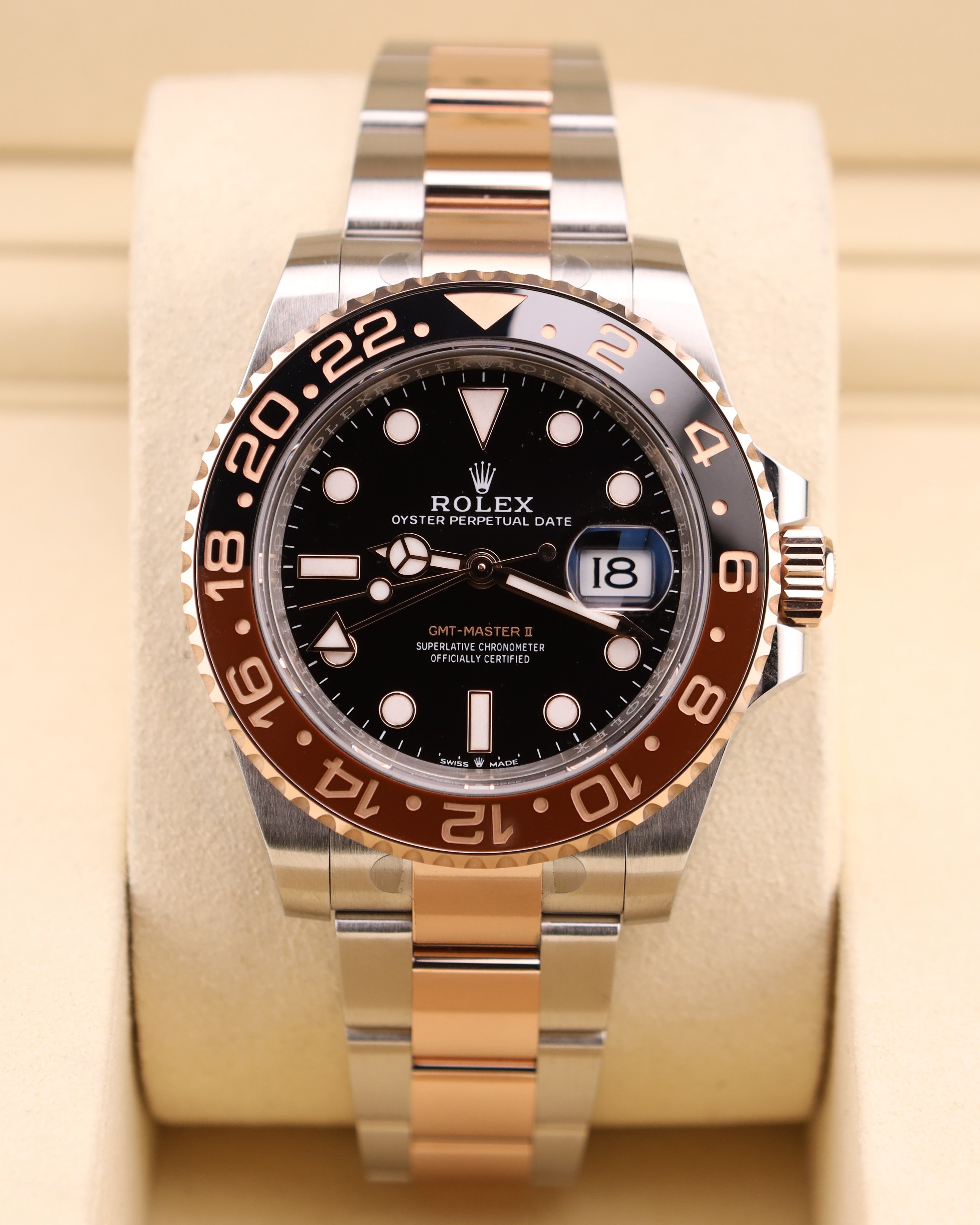 Rolex GMT-Master II Rootbeer Two Tone Rose Gold 126711CHNR