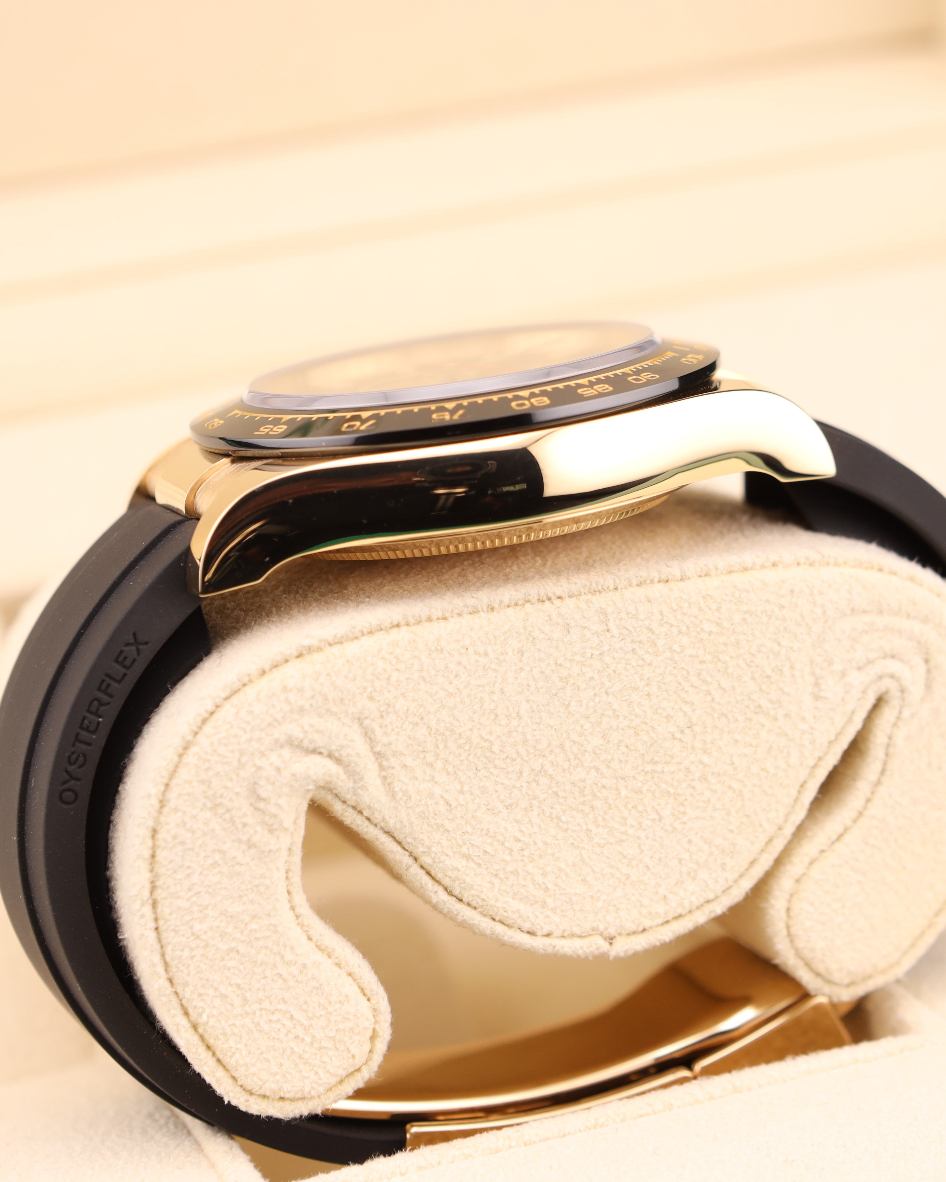 Rolex Daytona Paul Newman Yellow Gold Black Dial 116518LN Oysterflex