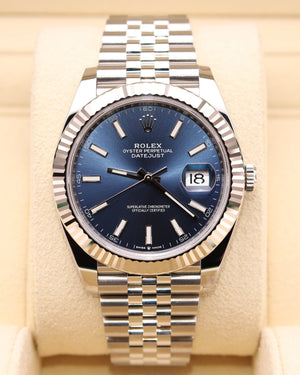 Rolex Datejust 41 Blue Stick Dial on Jubilee 126334