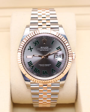 Rolex Datejust 41 Rose Gold Wimbledon on Jubilee 126331 2026