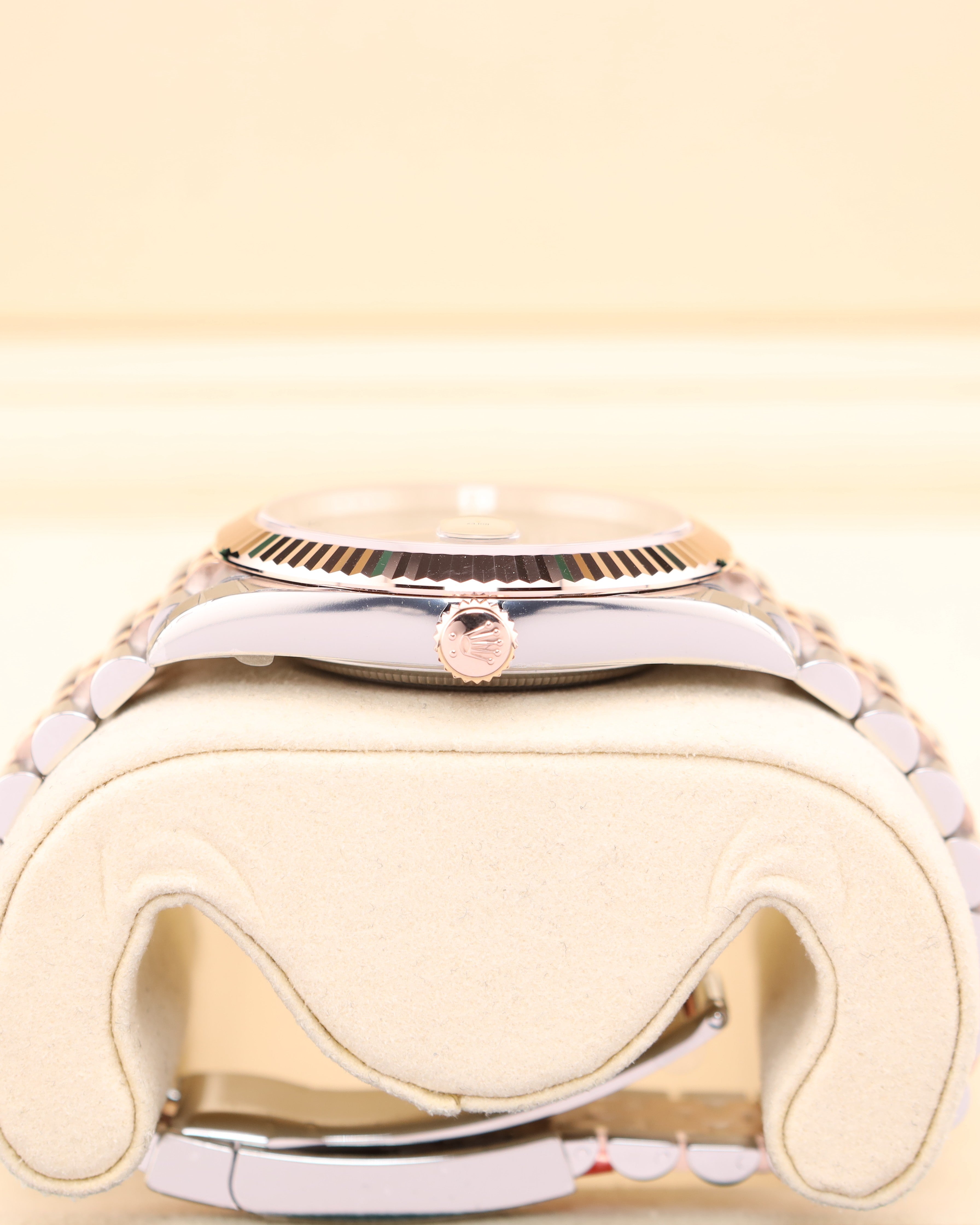 Rolex Datejust 41 Rose Gold Wimbledon on Jubilee 126331