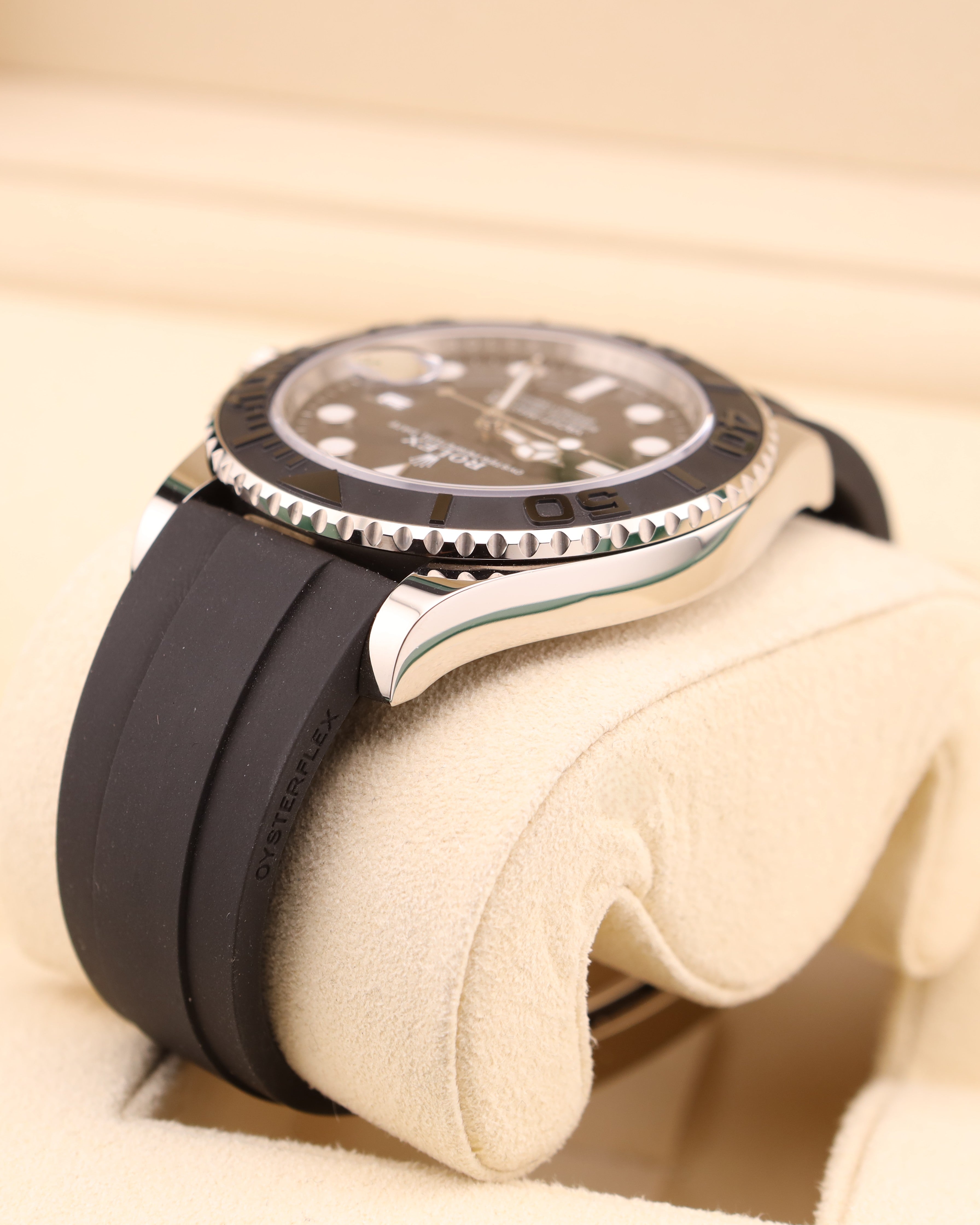 Rolex Yacht-Master 42 Black Dial White Gold on Oysterflex 226659