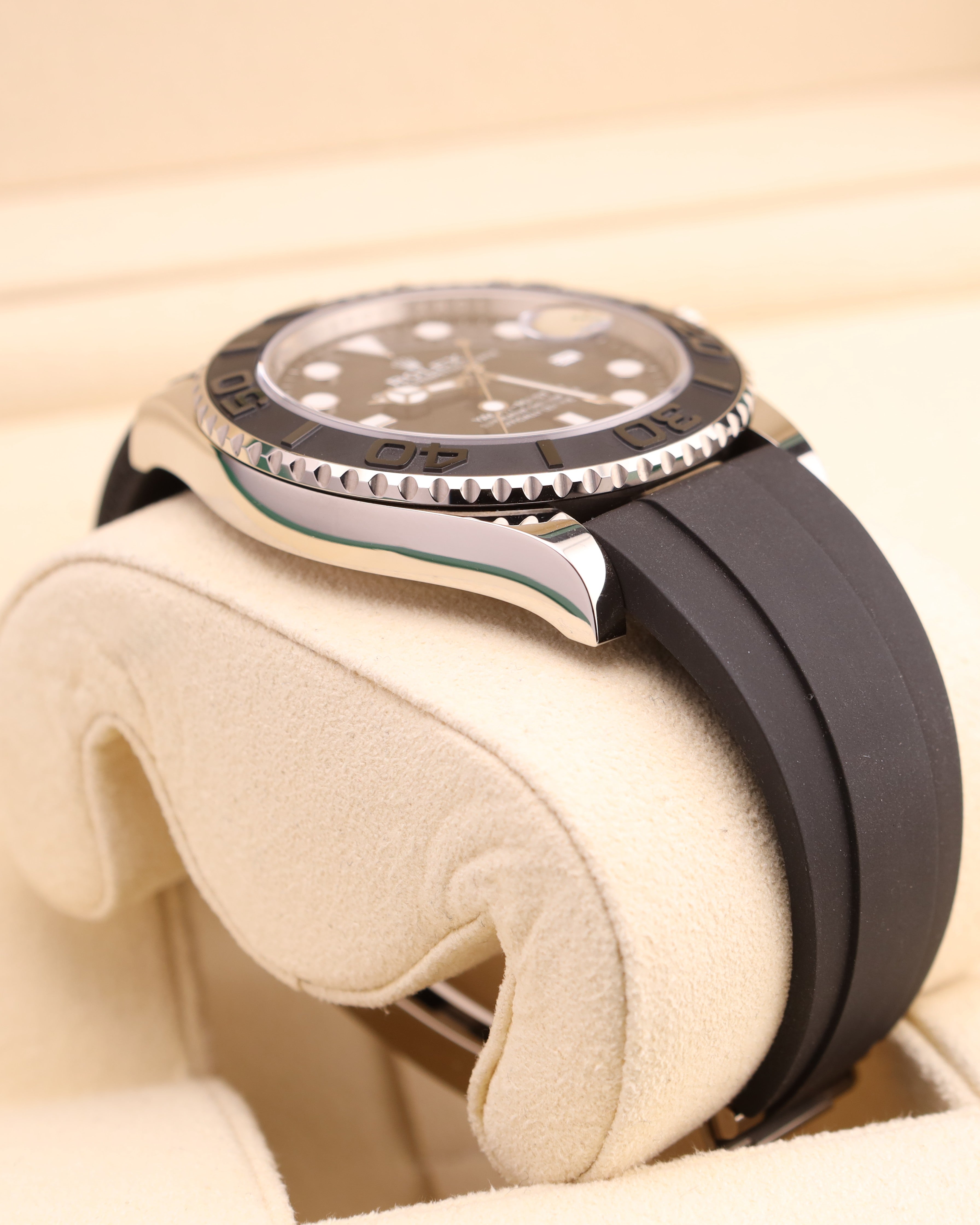 Rolex Yacht-Master 42 Black Dial White Gold on Oysterflex 226659