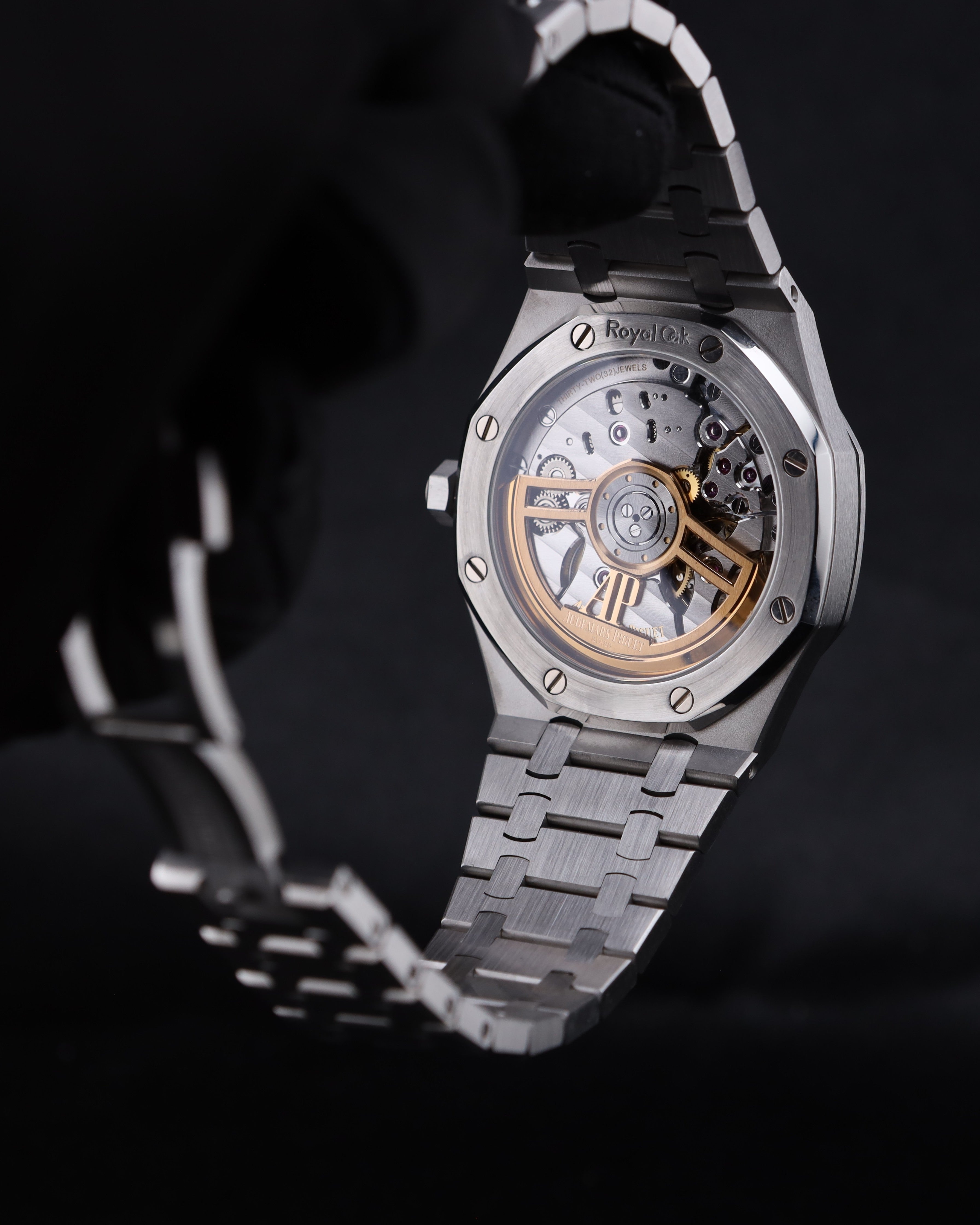 Audemars Piguet Royal Oak 15500ST Black Dial Exhibition Caseback