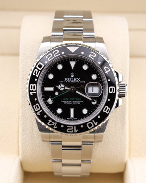 Rolex GMT-Master II Black Dial Green Arrow 116710LN