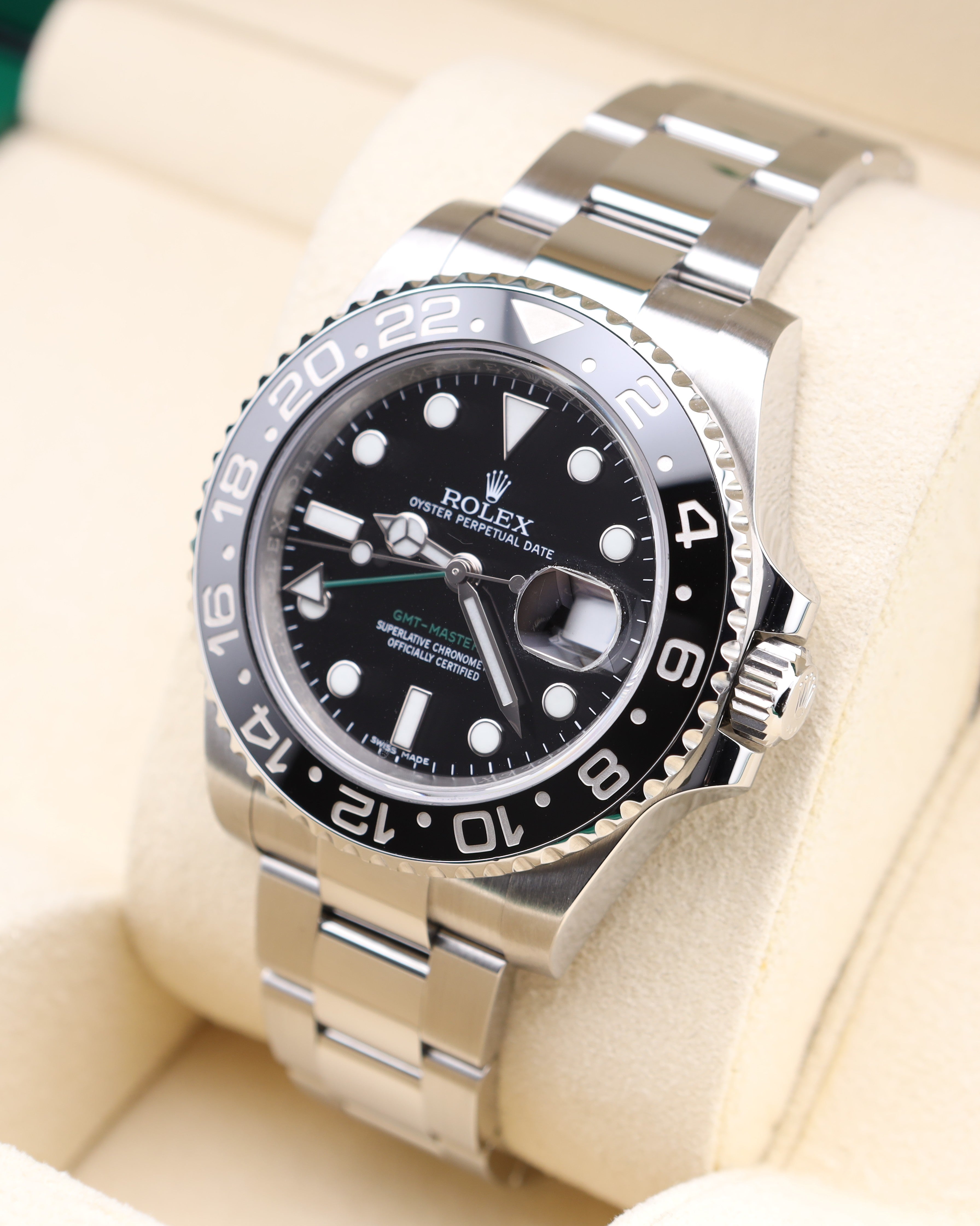 Rolex GMT-Master II Black Dial Green Arrow 116710LN - 2019