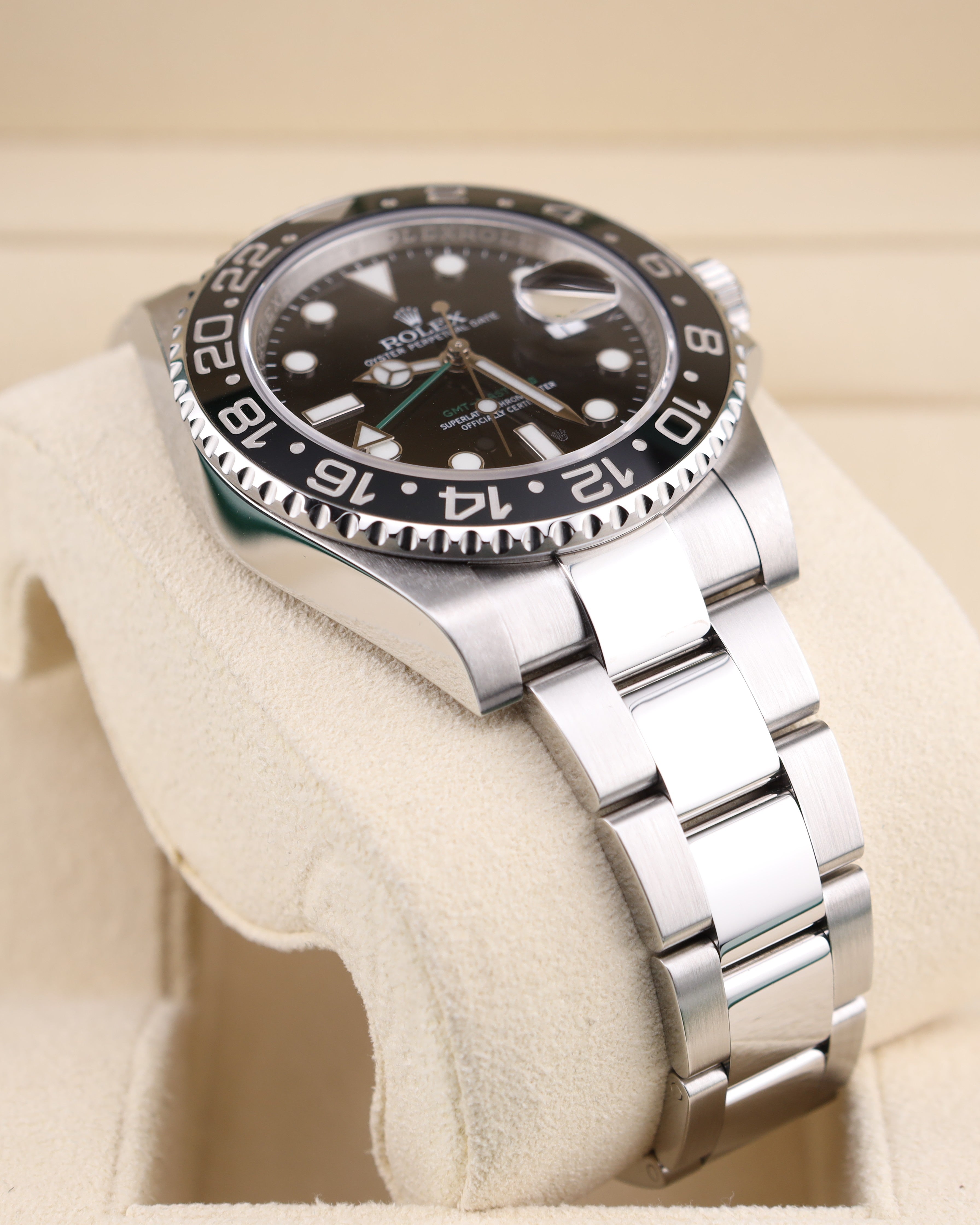 Rolex GMT-Master II Black Dial Green Arrow 116710LN - 2019