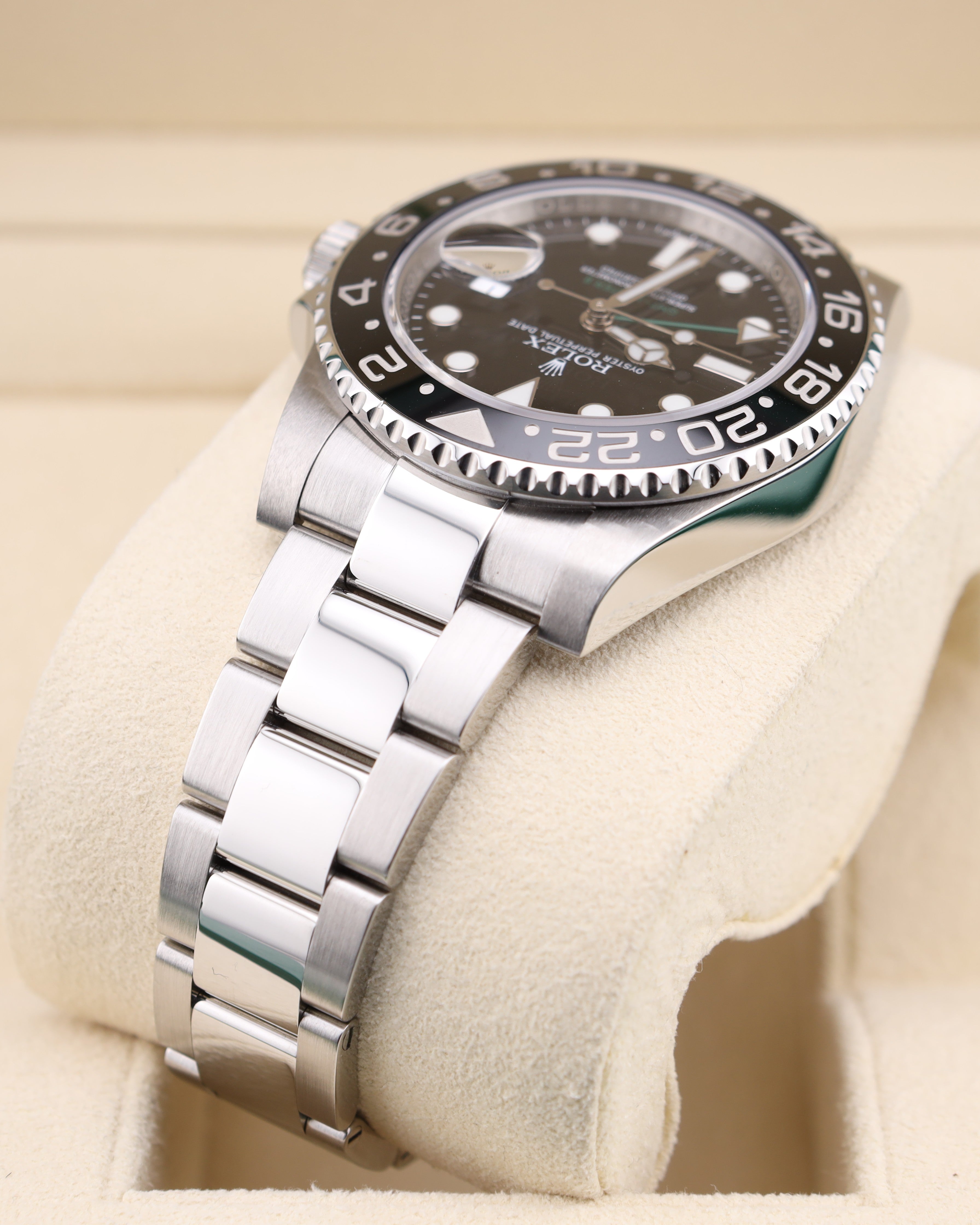 Rolex GMT-Master II Black Dial Green Arrow 116710LN - 2019
