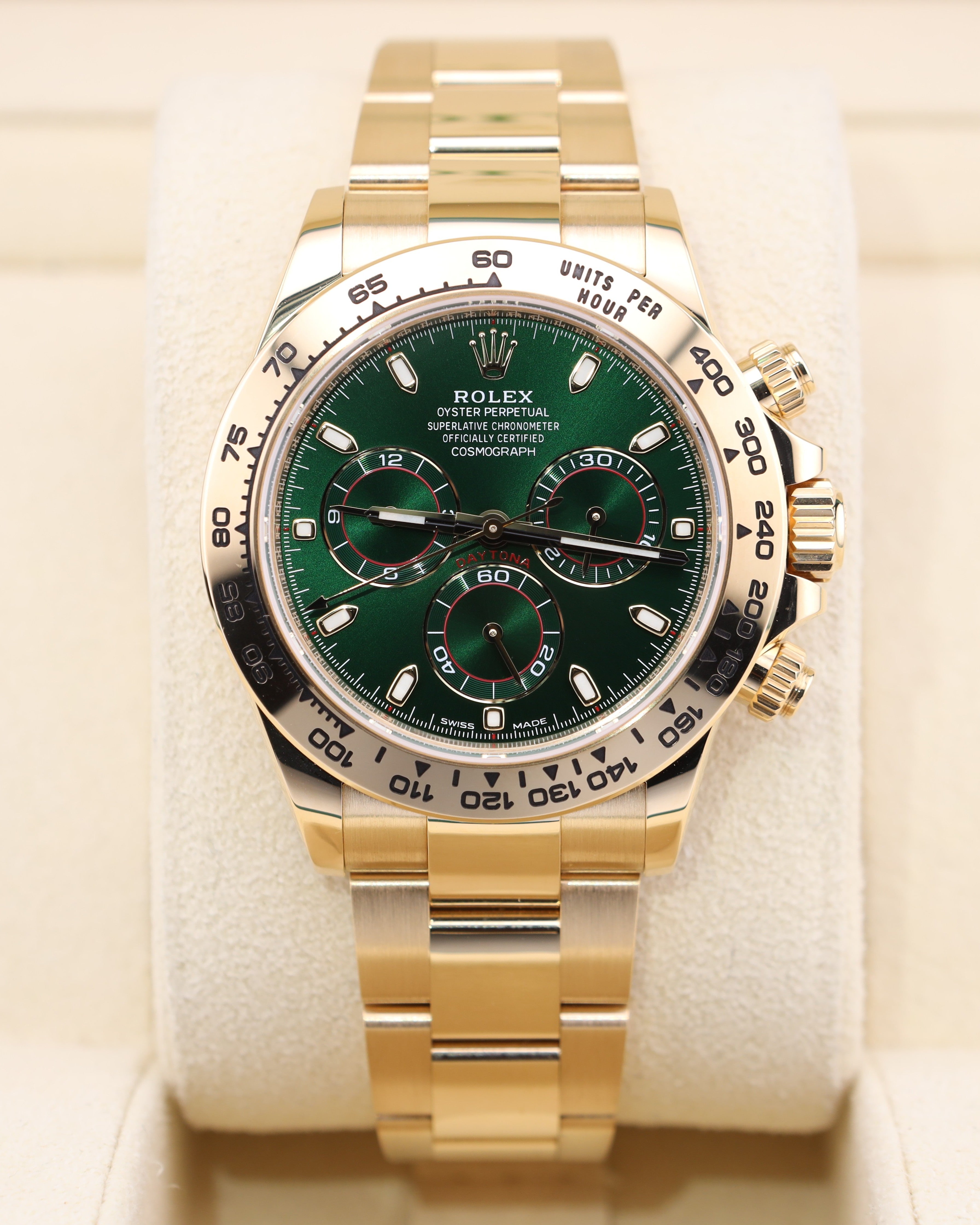 Rolex Daytona John Mayer Green Dial 18k Yellow Gold 116508