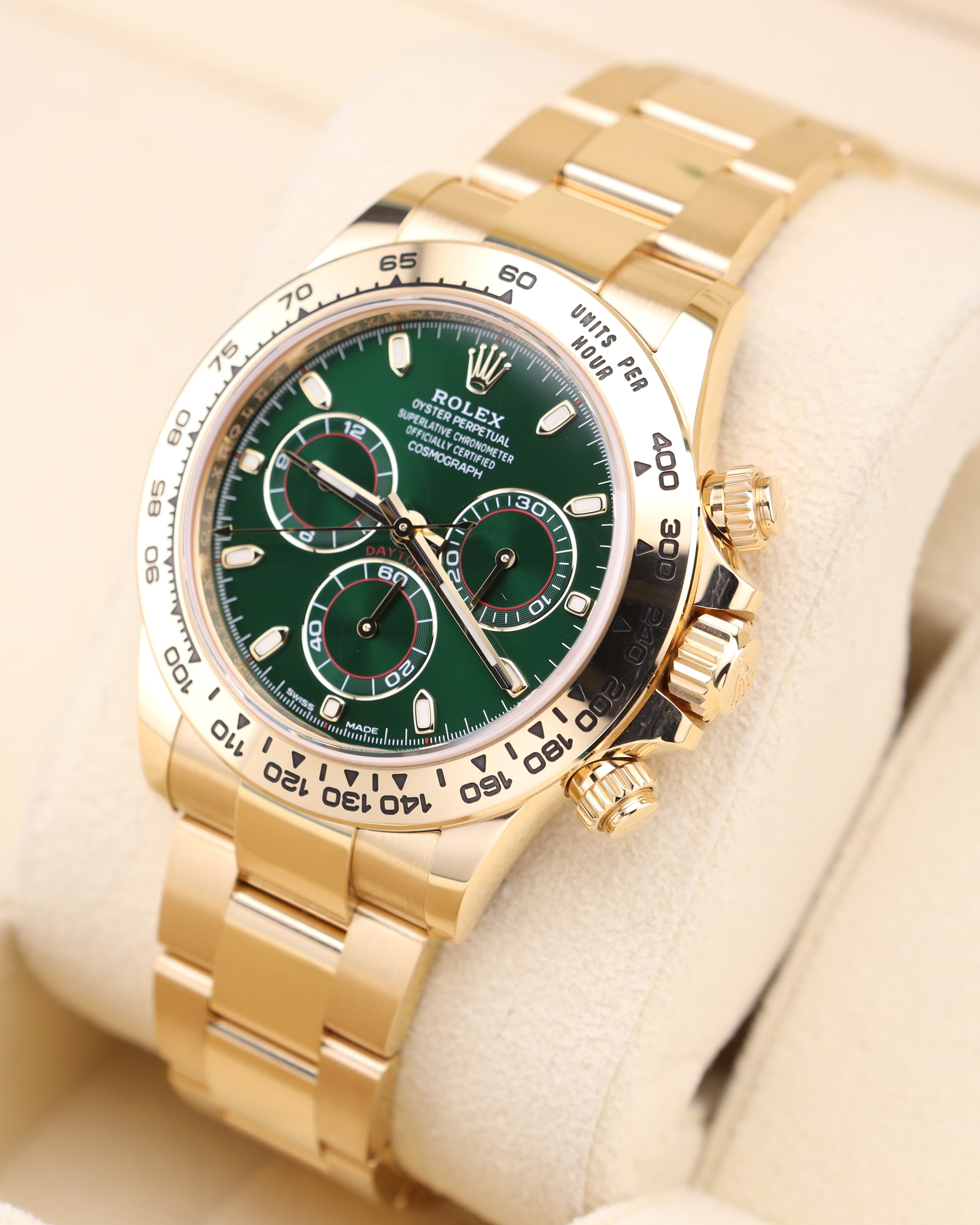 Rolex Daytona John Mayer Green Dial 18k Yellow Gold 116508