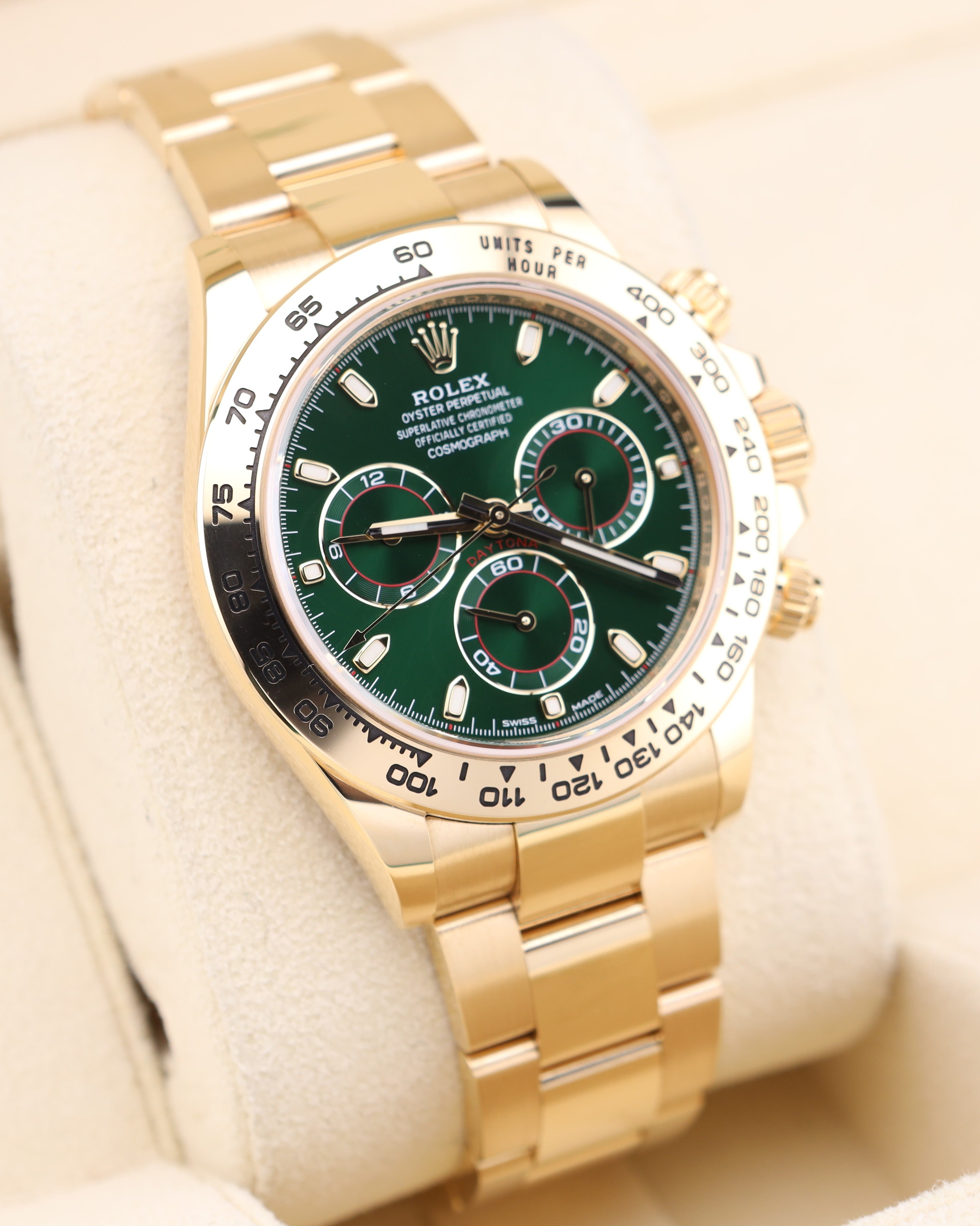 Rolex Daytona John Mayer Green Dial 18k Yellow Gold 116508