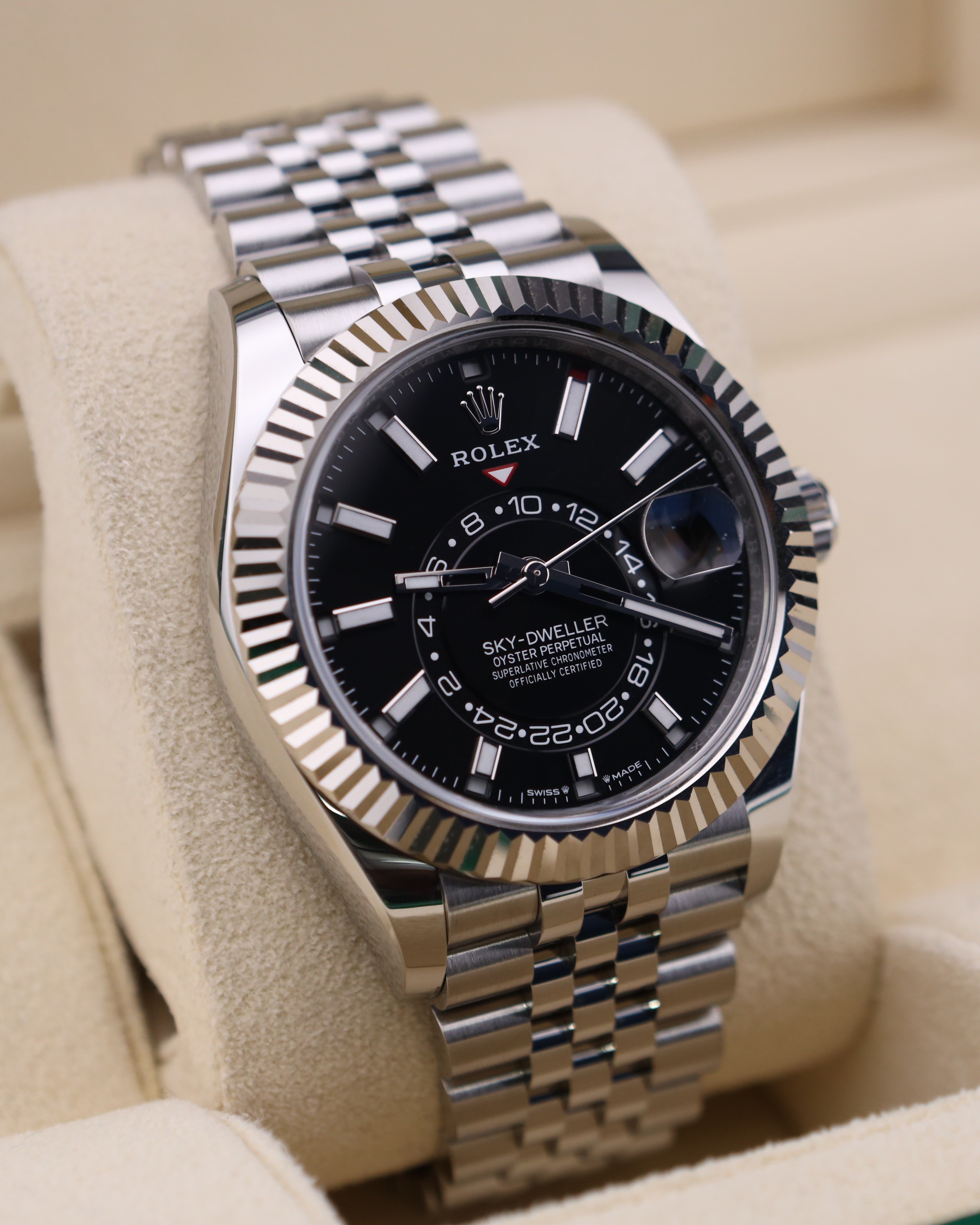 Rolex Sky-Dweller Black Dial on Jubilee 336934 – MVP Jewelers Miami