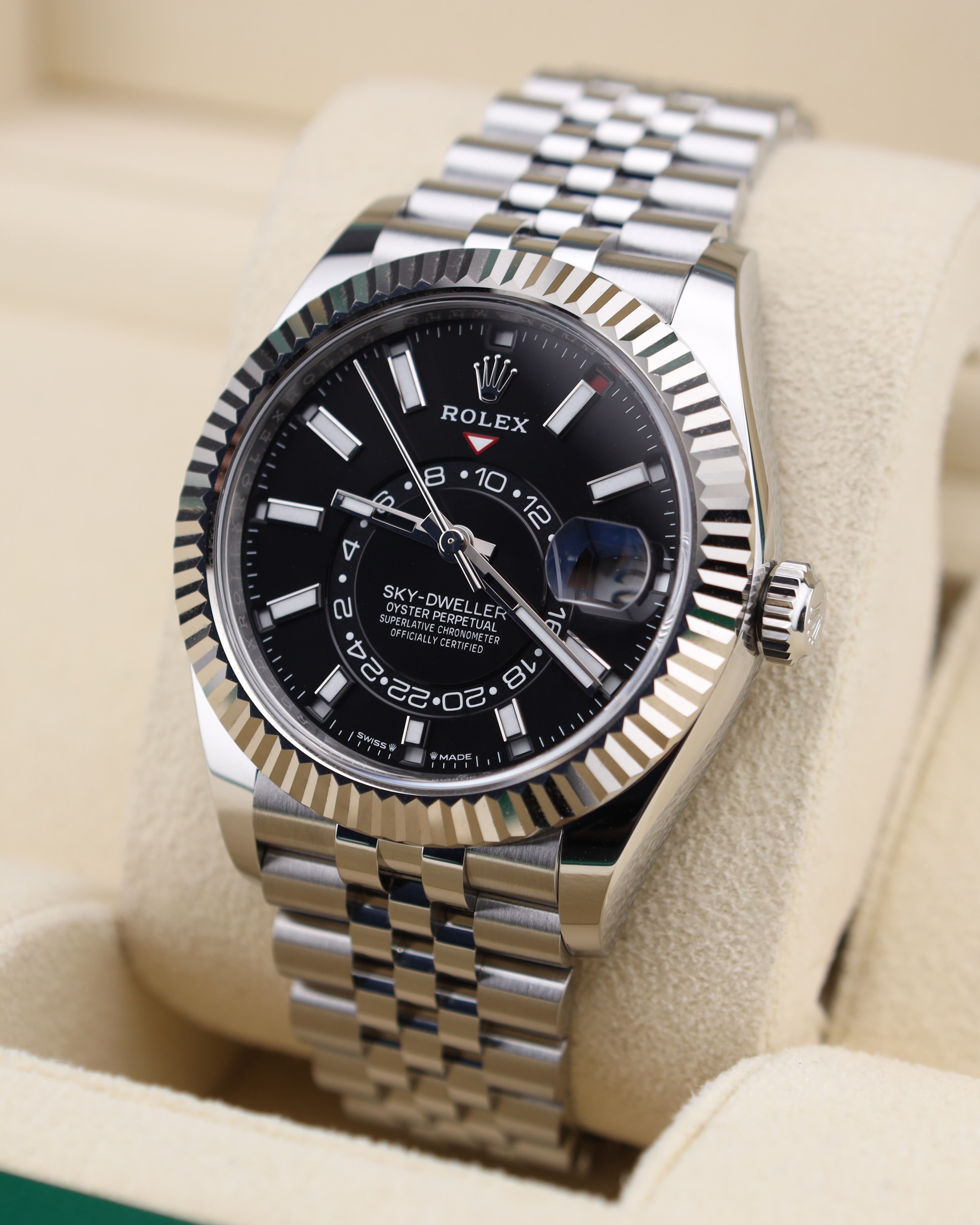 Rolex Sky-Dweller Black Dial on Jubilee 336934 – MVP Jewelers Miami