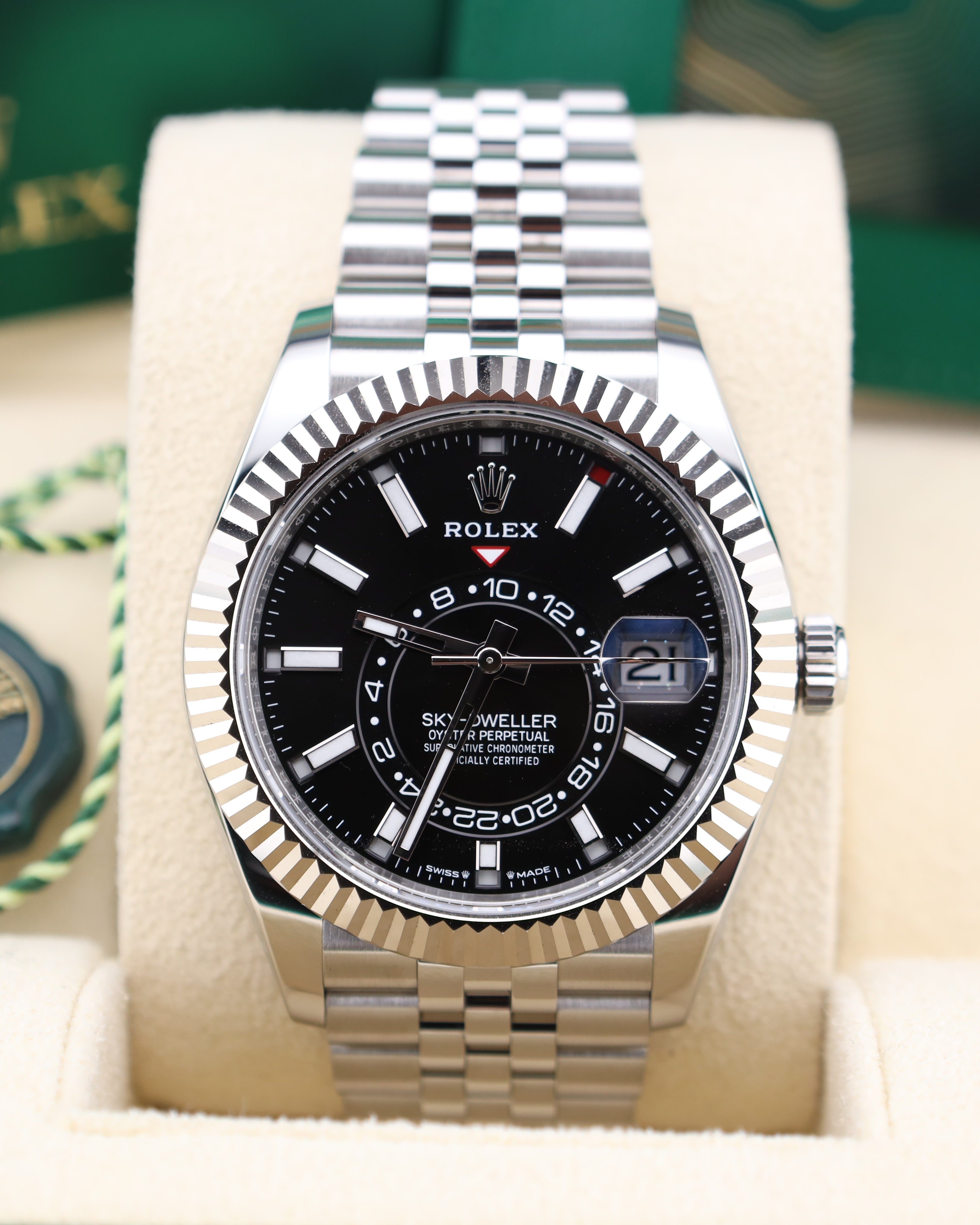 Rolex Sky-Dweller Black Dial on Jubilee 336934 – MVP Jewelers Miami