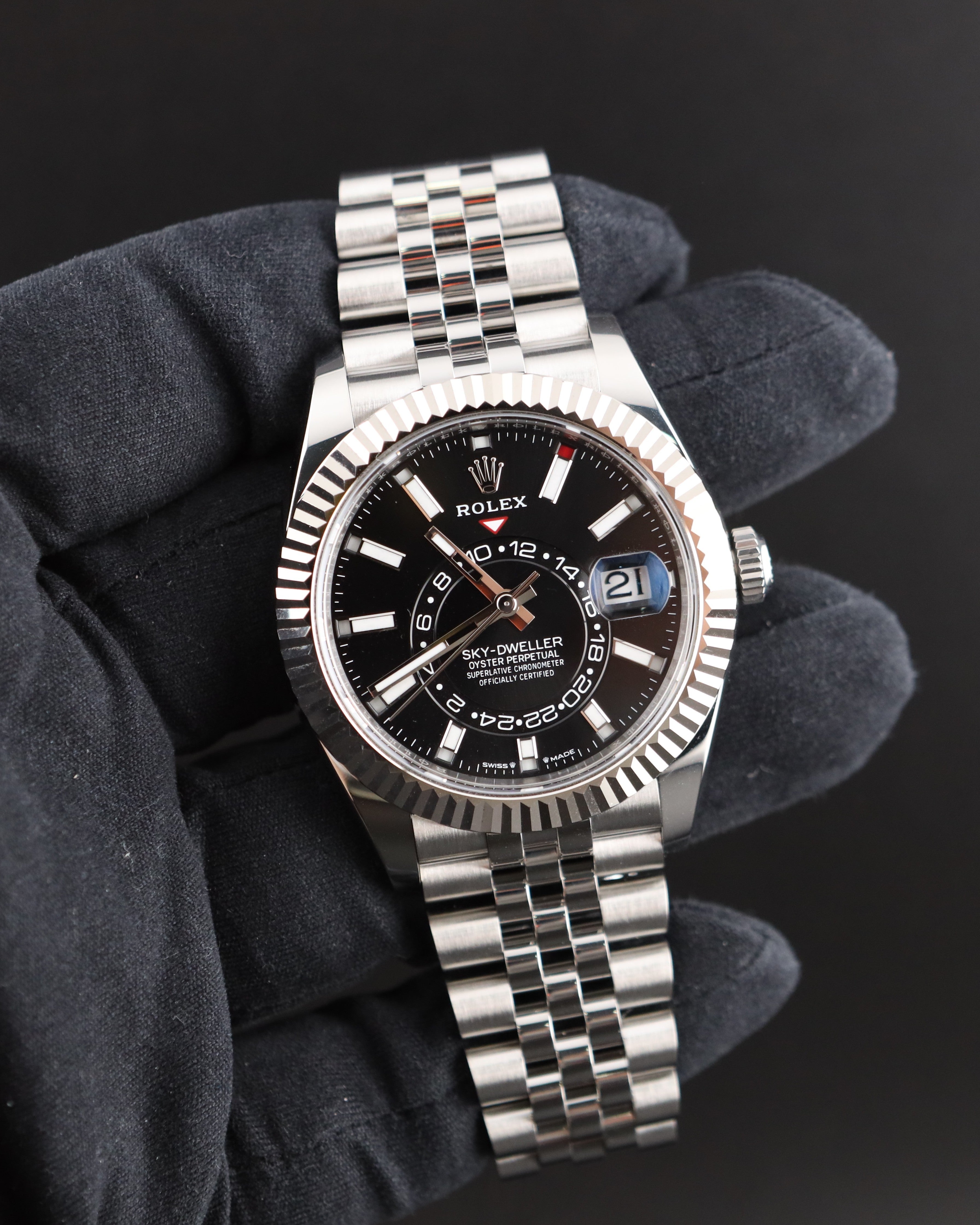 Rolex Sky-Dweller Black Dial on Jubilee 336934 – MVP Jewelers Miami