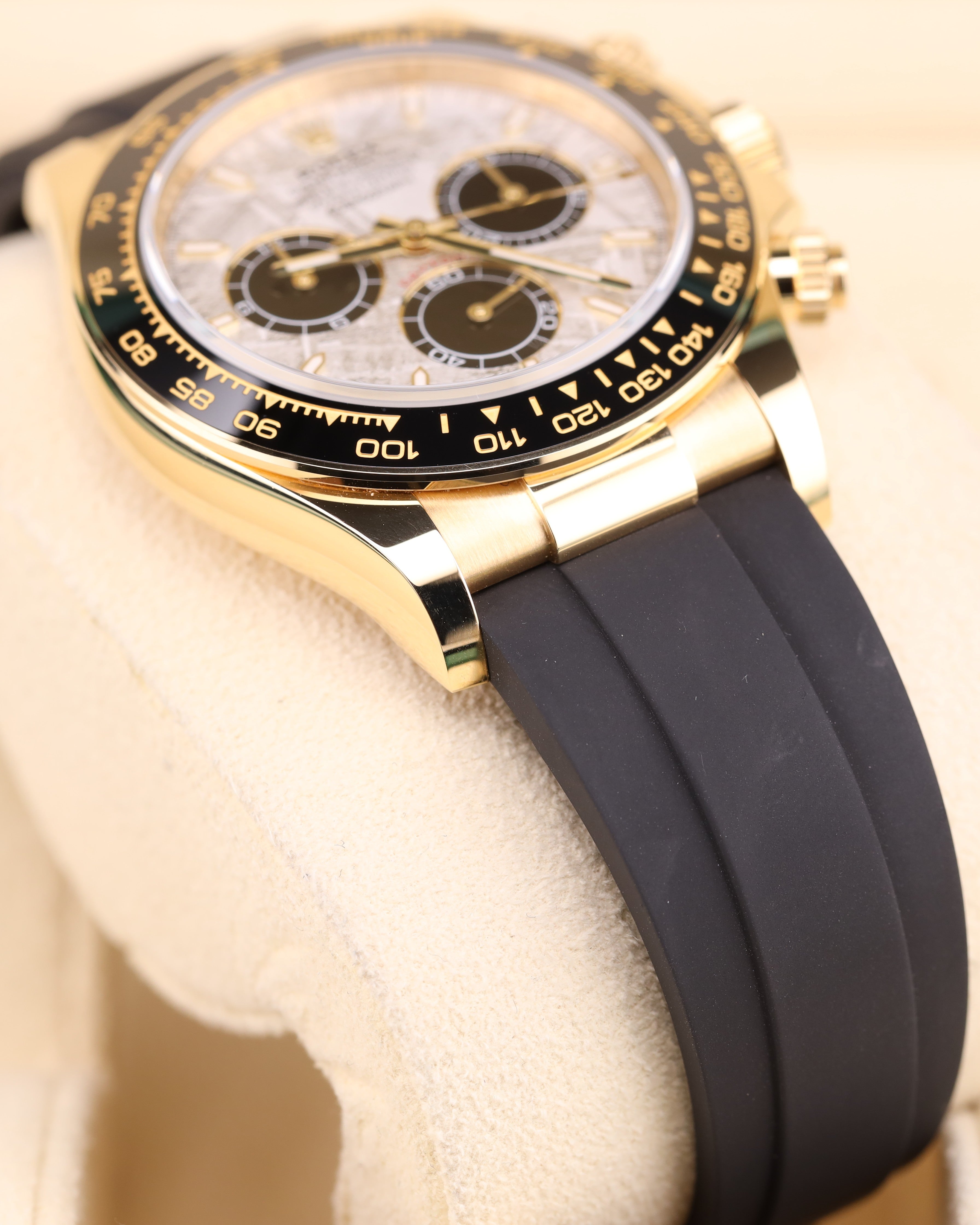 Rolex Daytona Yellow Gold Meteorite Dial Oysterflex 126518LN