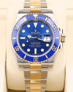 Rolex Submariner Date 40 Bluesy Blue Dial Two Tone on Oyster 116613LB