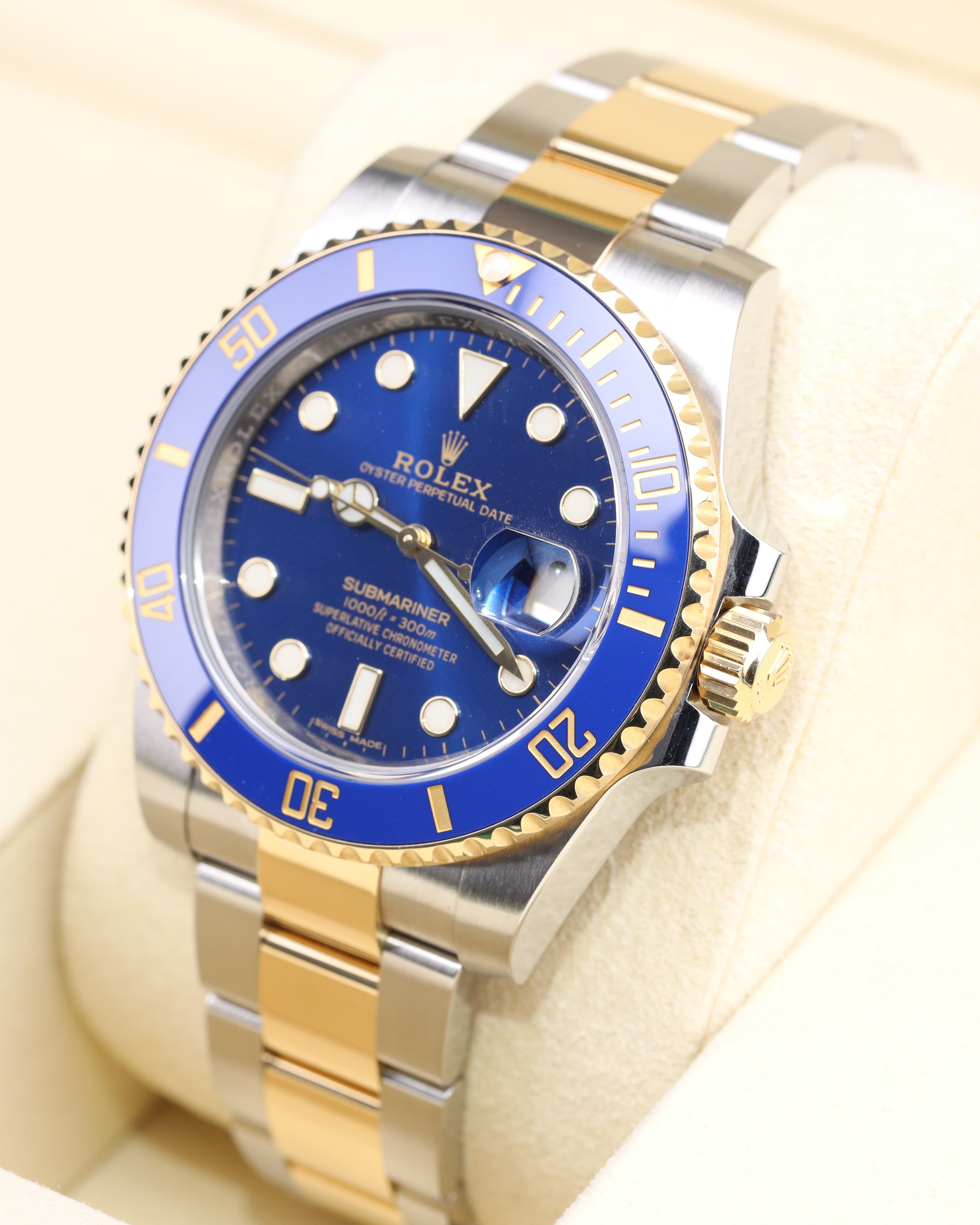 Rolex Submariner Date 40 Bluesy Blue Dial Two Tone on Oyster 116613LB