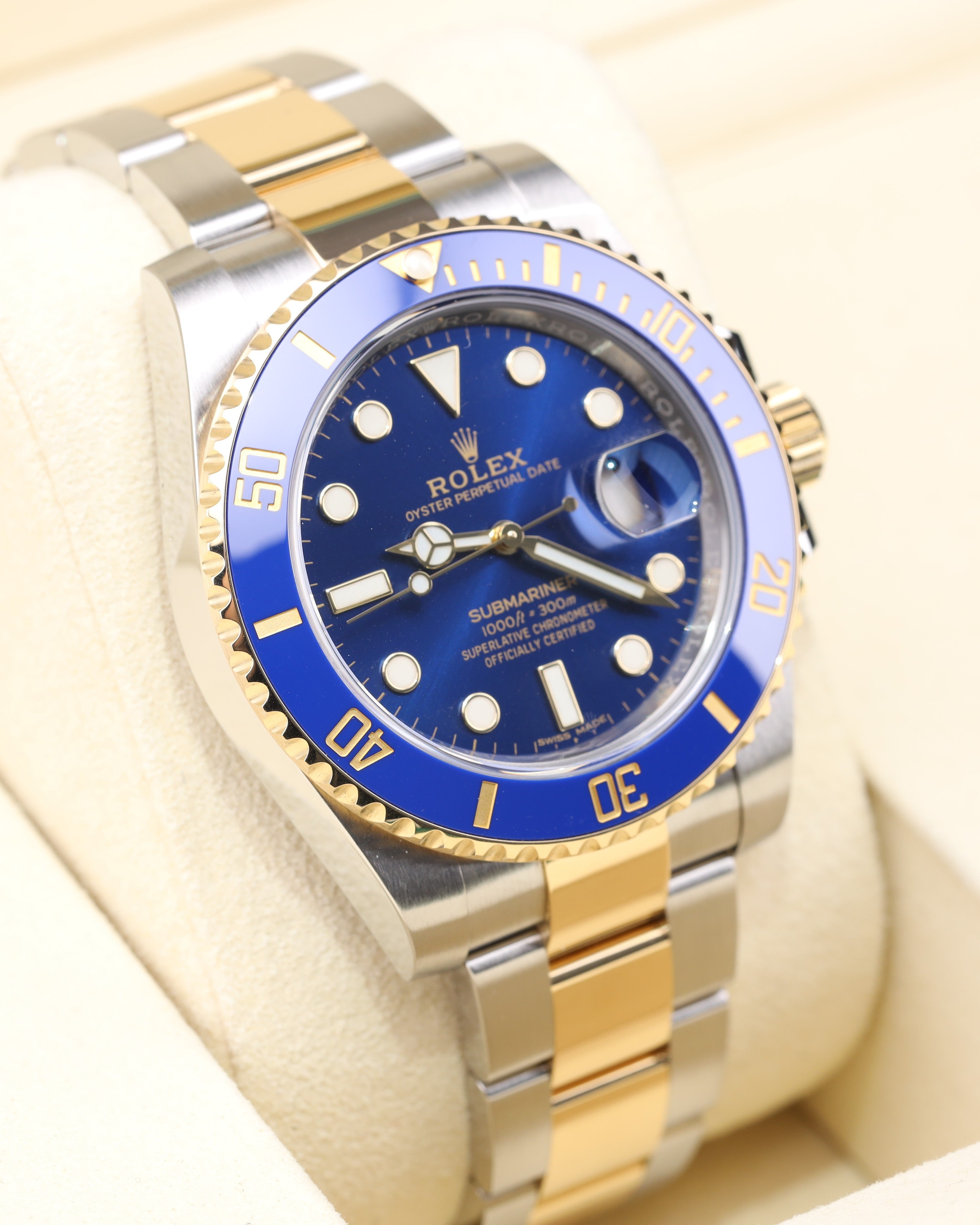 Rolex Submariner Date 40 Bluesy Blue Dial Two Tone on Oyster 116613LB