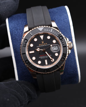 Rolex Yacht-Master 40 Rose Gold 126655 Oysterflex 