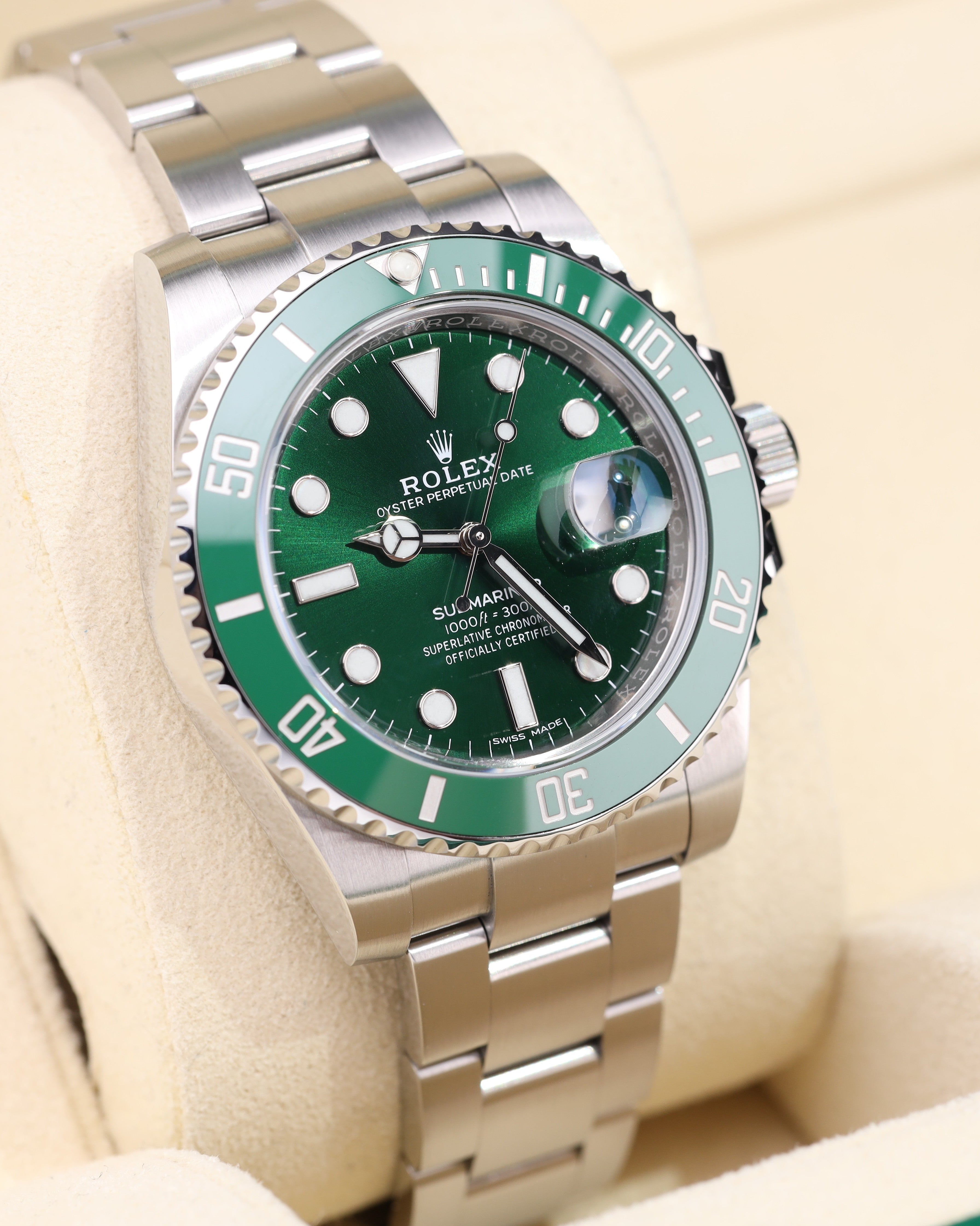 Rolex Submariner Date HULK Green Dial Oyster 116610LV