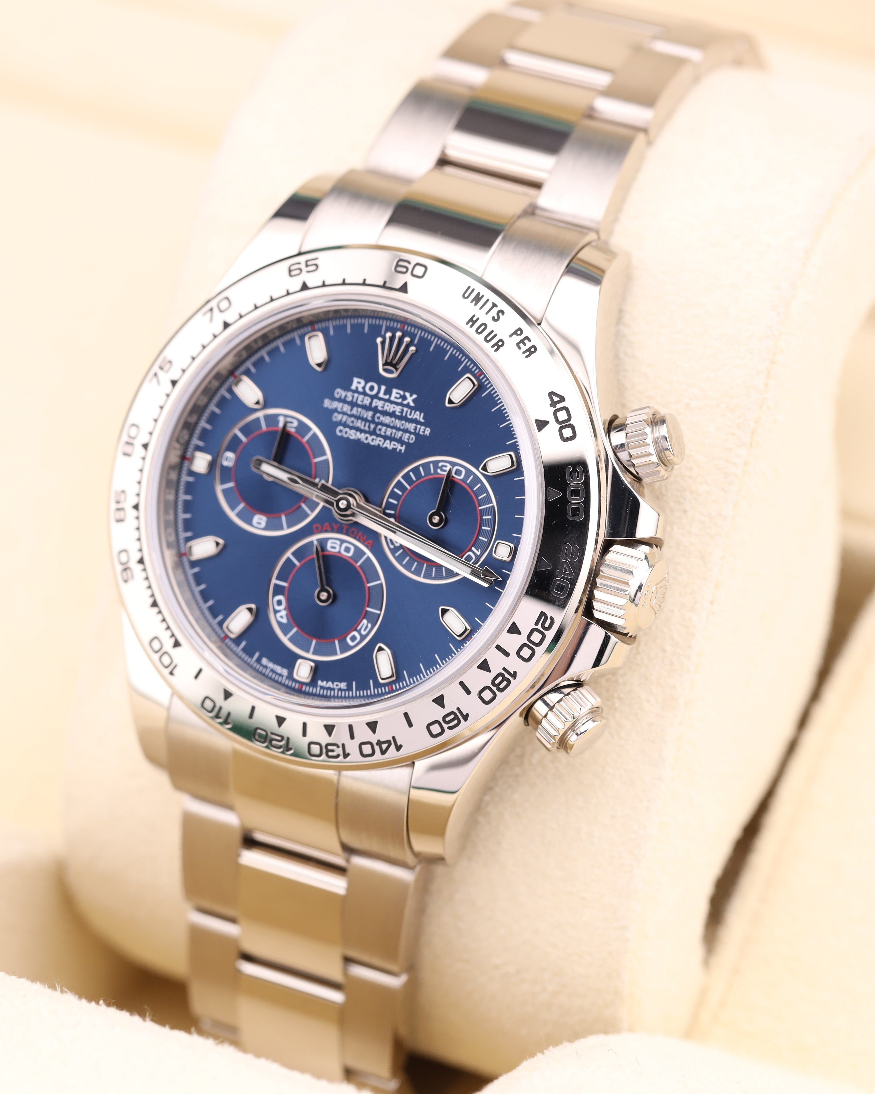 Rolex Daytona Blue Dial White Gold 116509