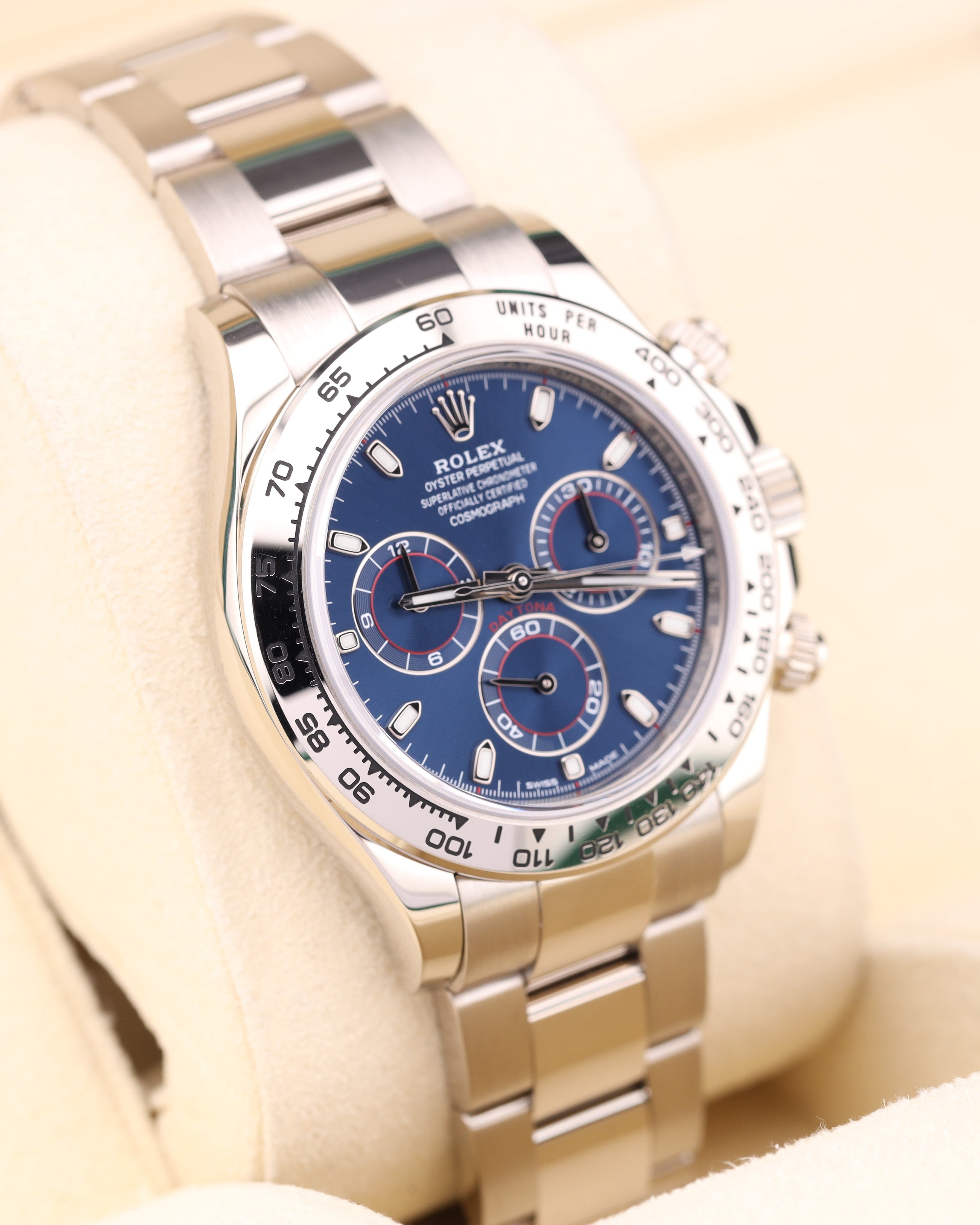 Rolex Daytona Blue Dial White Gold 116509