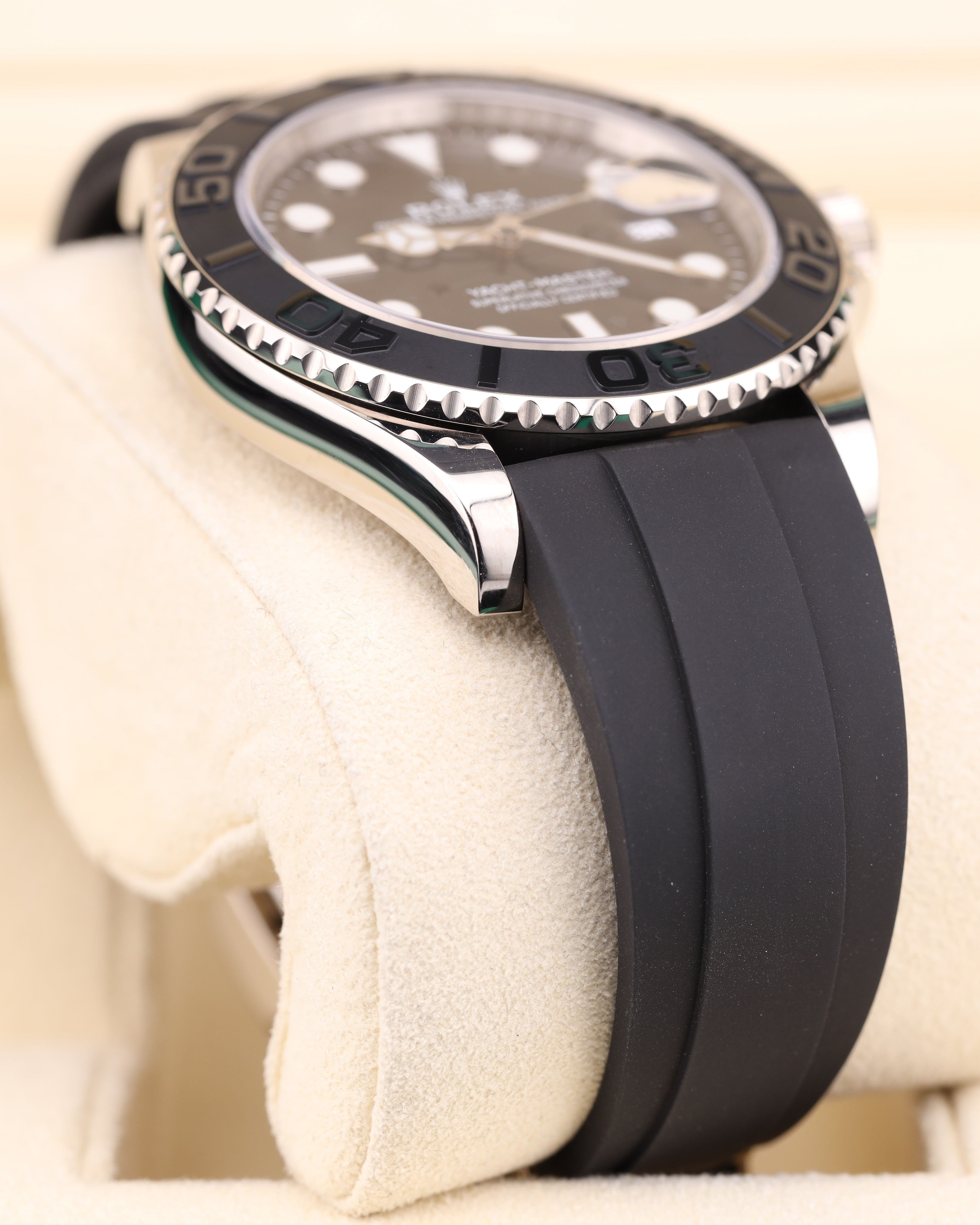 Rolex Yacht-Master 42 Black Dial White Gold on Oysterflex 226659