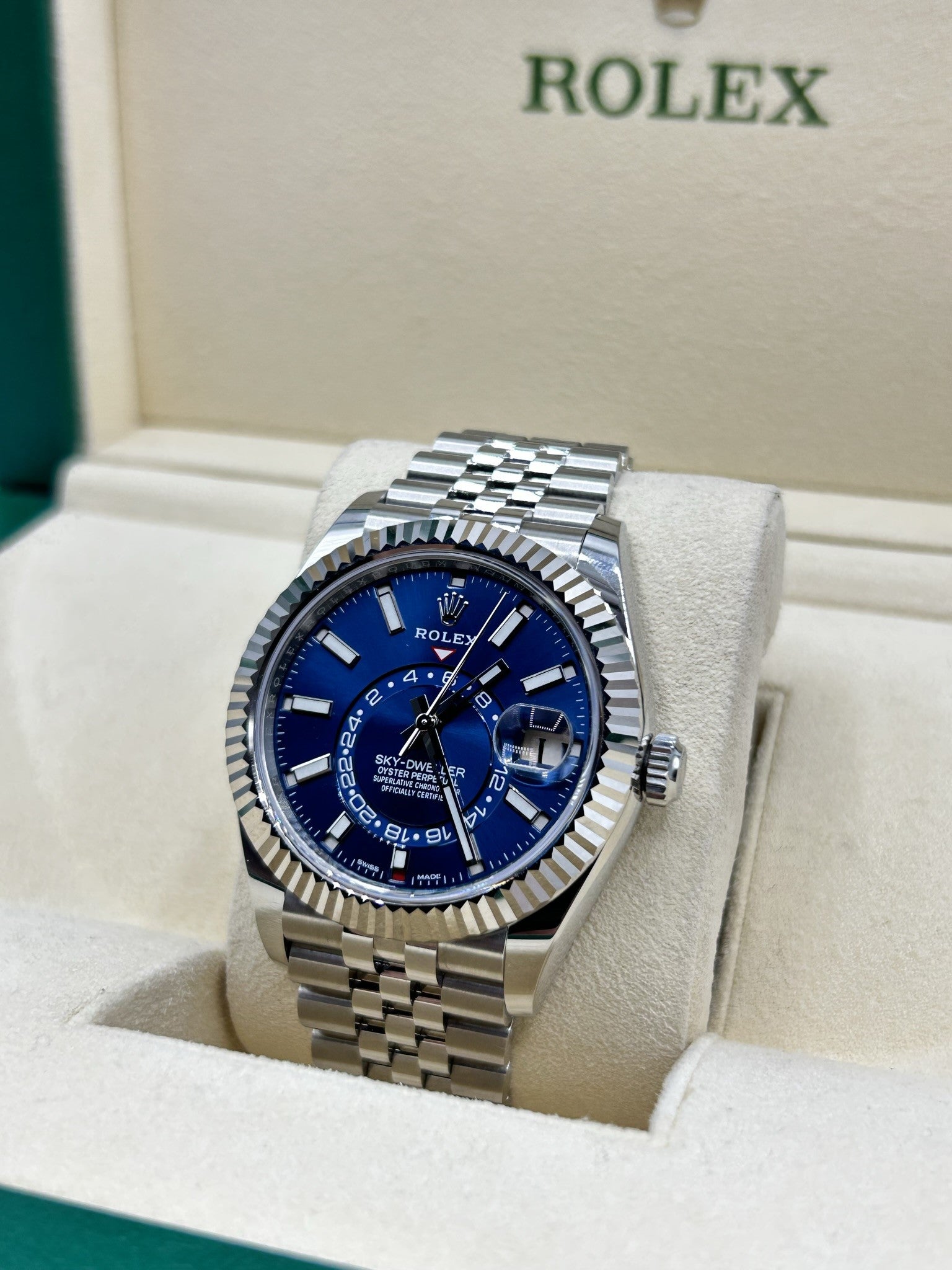 Rolex Sky-Dweller Blue Dial 326934 Jubilee