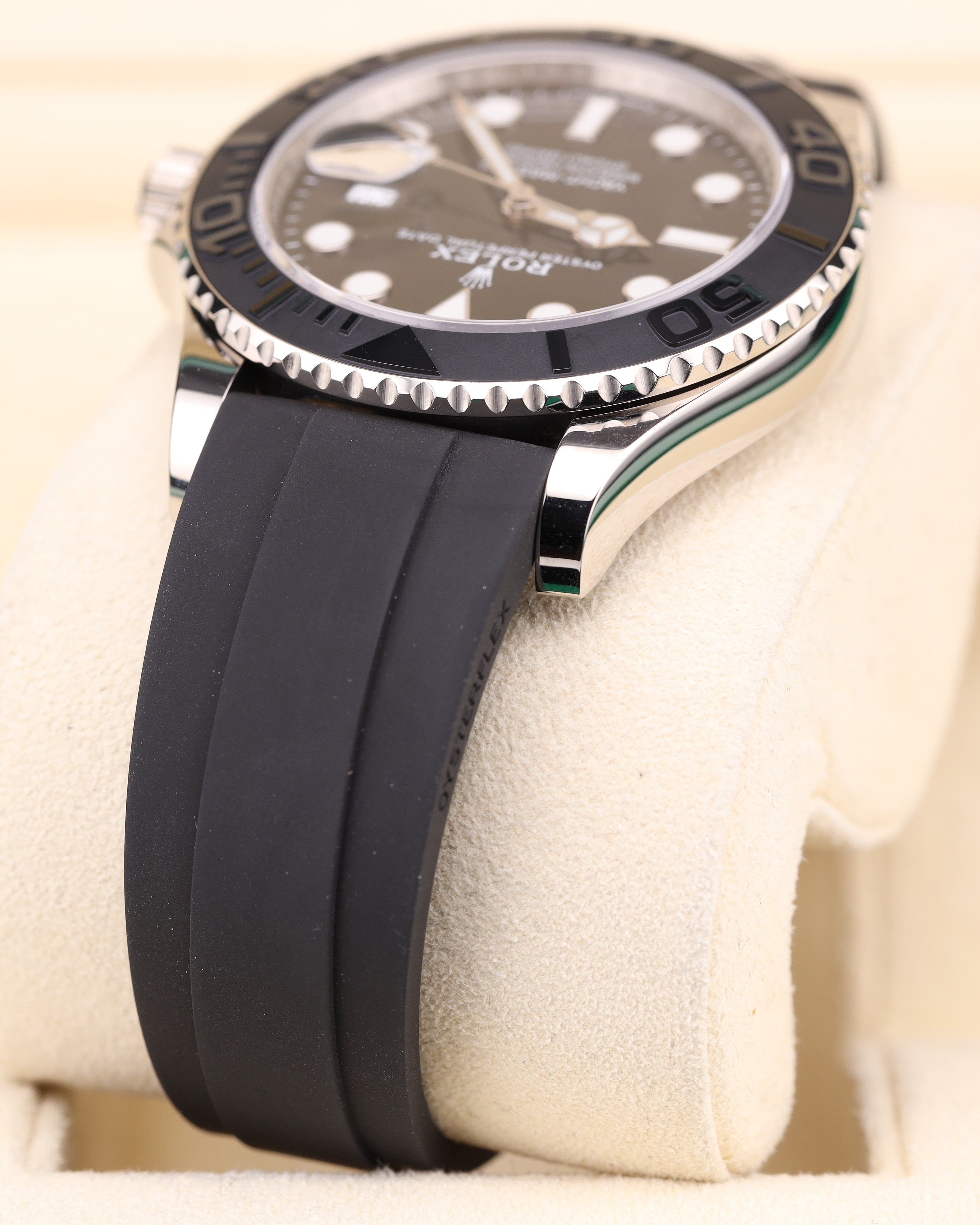 Rolex Yacht-Master 42 Black Dial White Gold on Oysterflex 226659