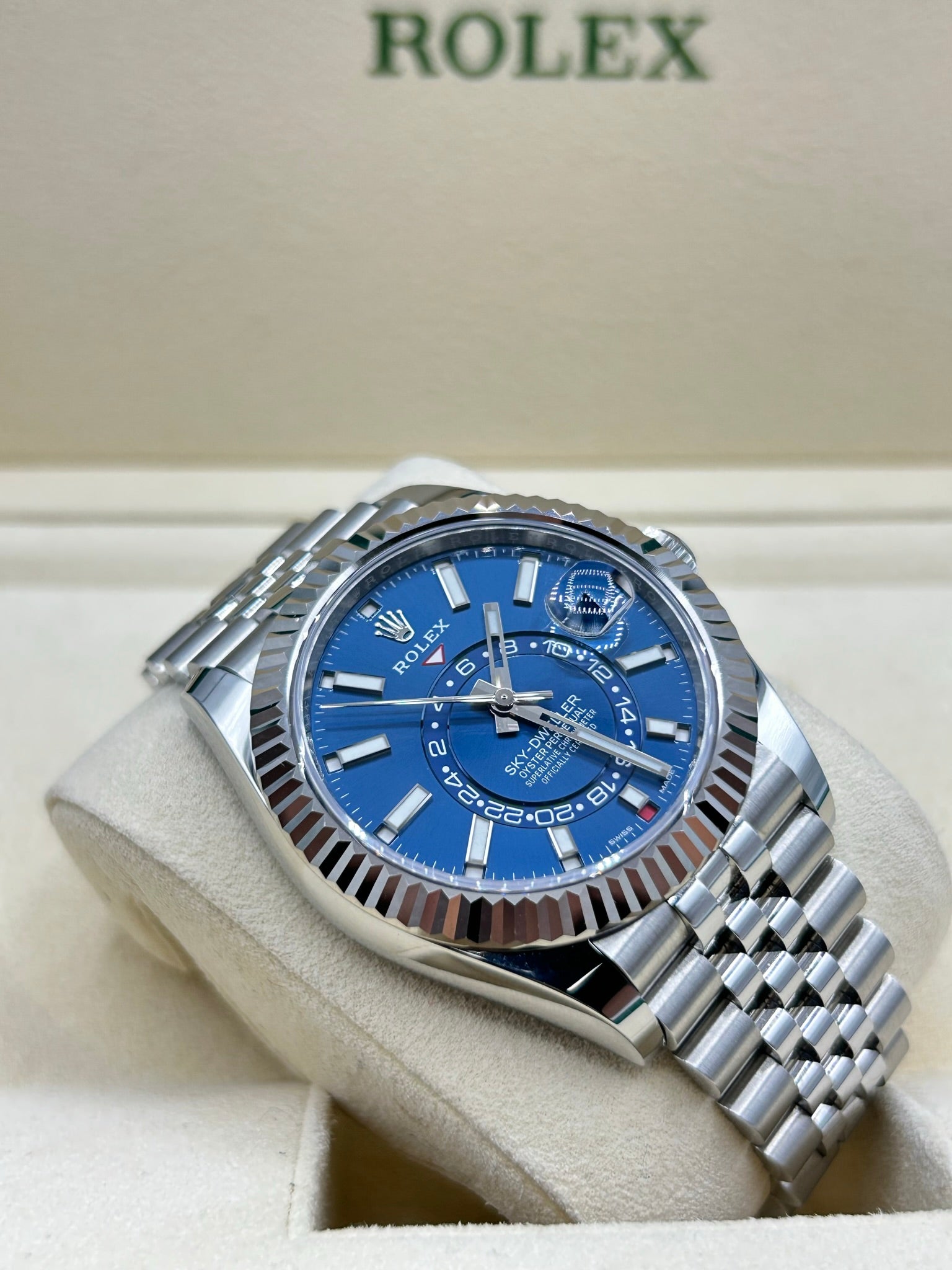 Rolex Sky-Dweller Blue Dial 326934 Jubilee