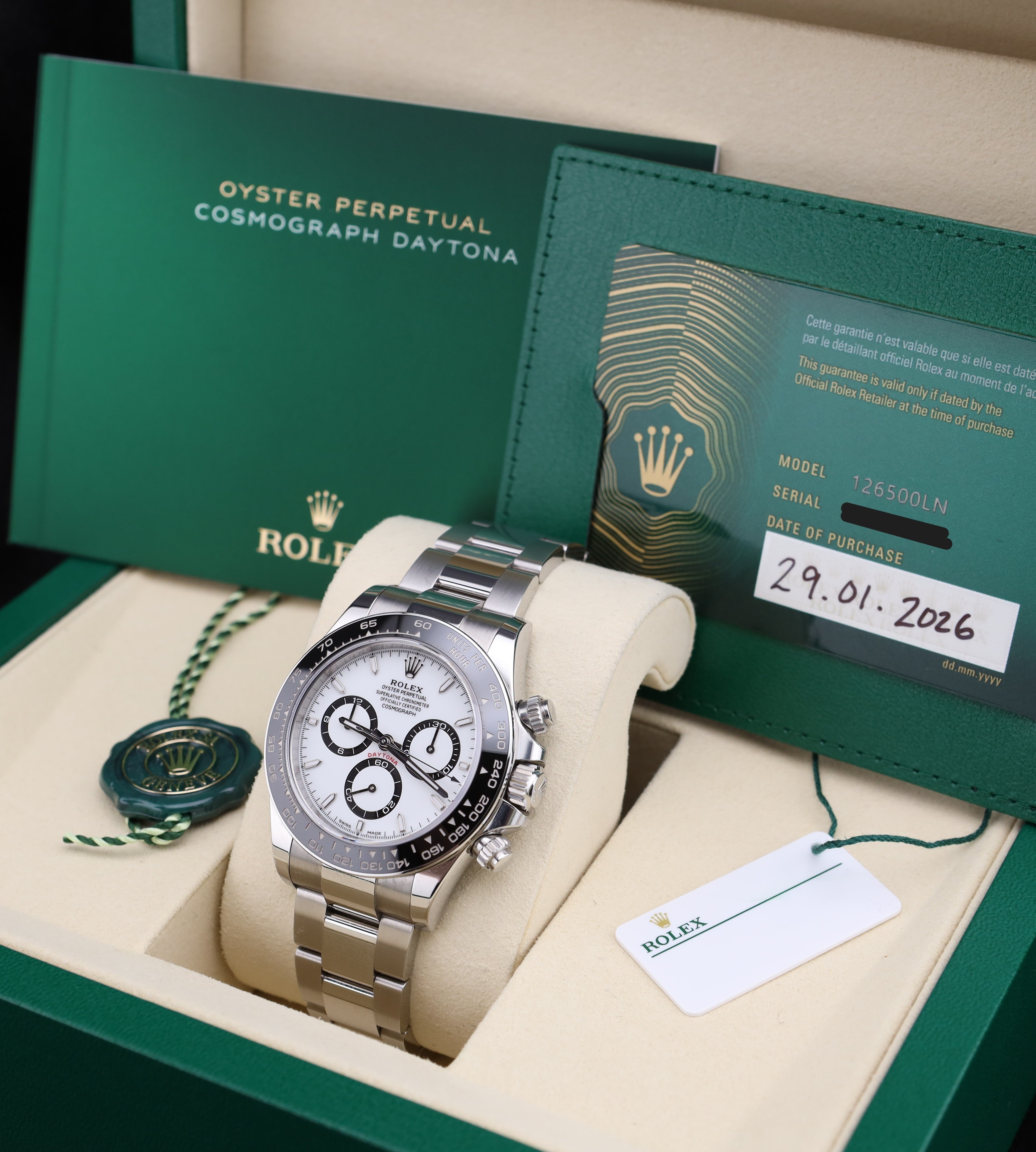 Rolex Daytona Panda White Dial 126500LN – MVP Jewelers Miami