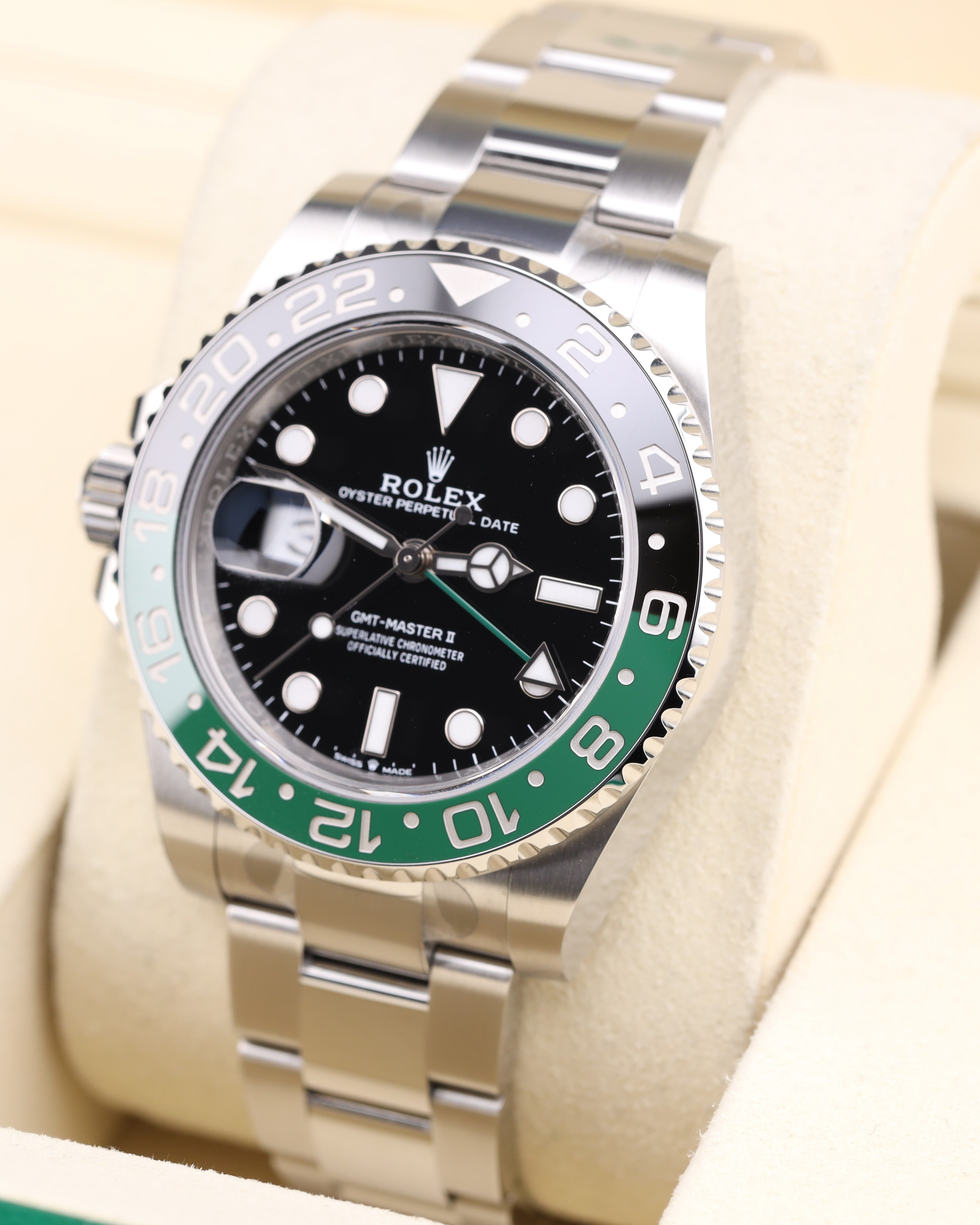 Rolex GMT-Master II Sprite Lefty Green Oyster 126720VTNR – MVP