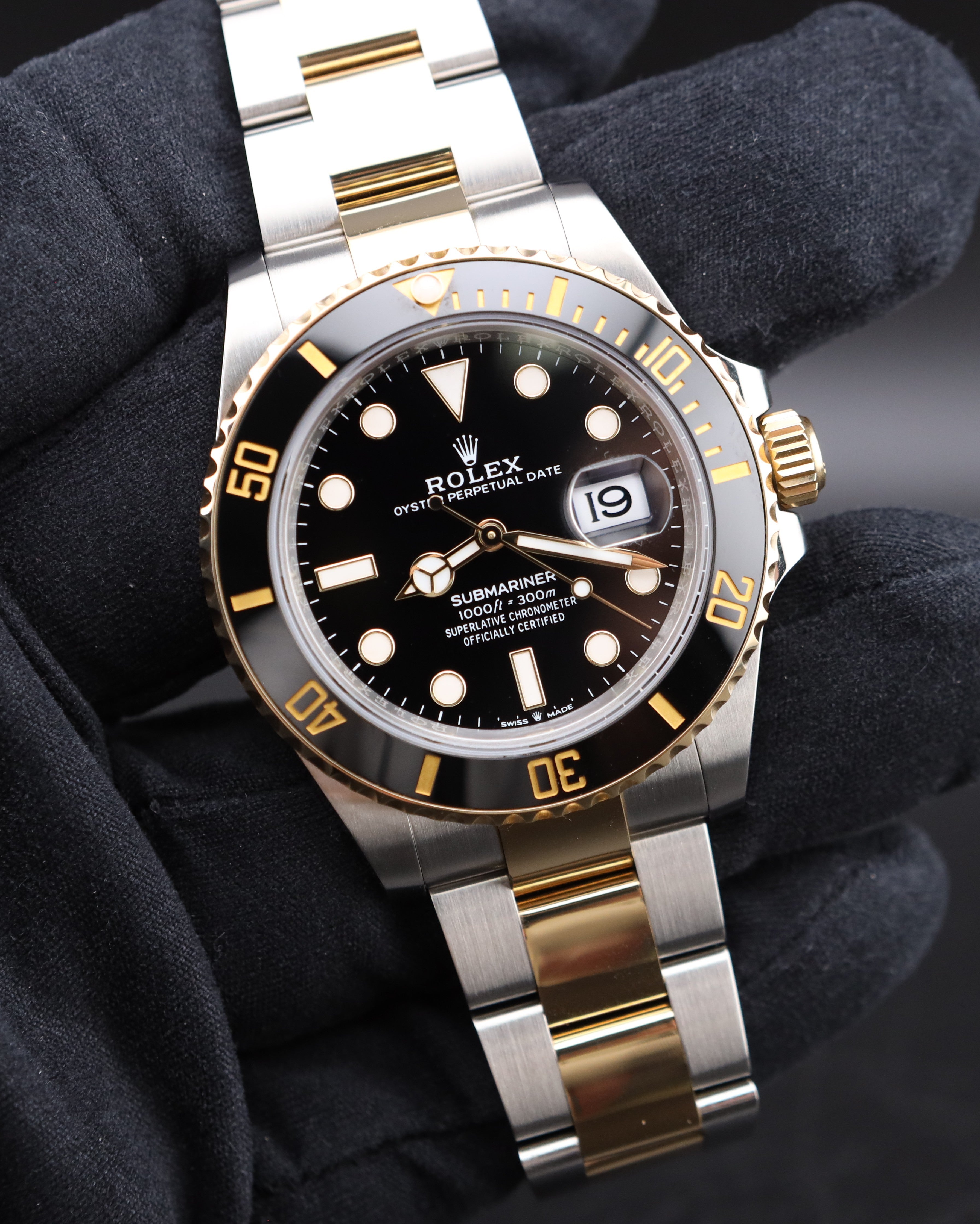 Rolex Submariner Date 41 Black Dial Two Tone On Oyster 126613LN