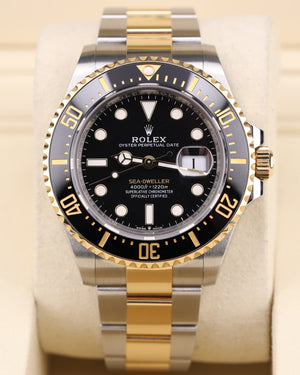 Rolex Sea-Dweller Black Dial Two Tone Yellow Gold on Oyster 126603