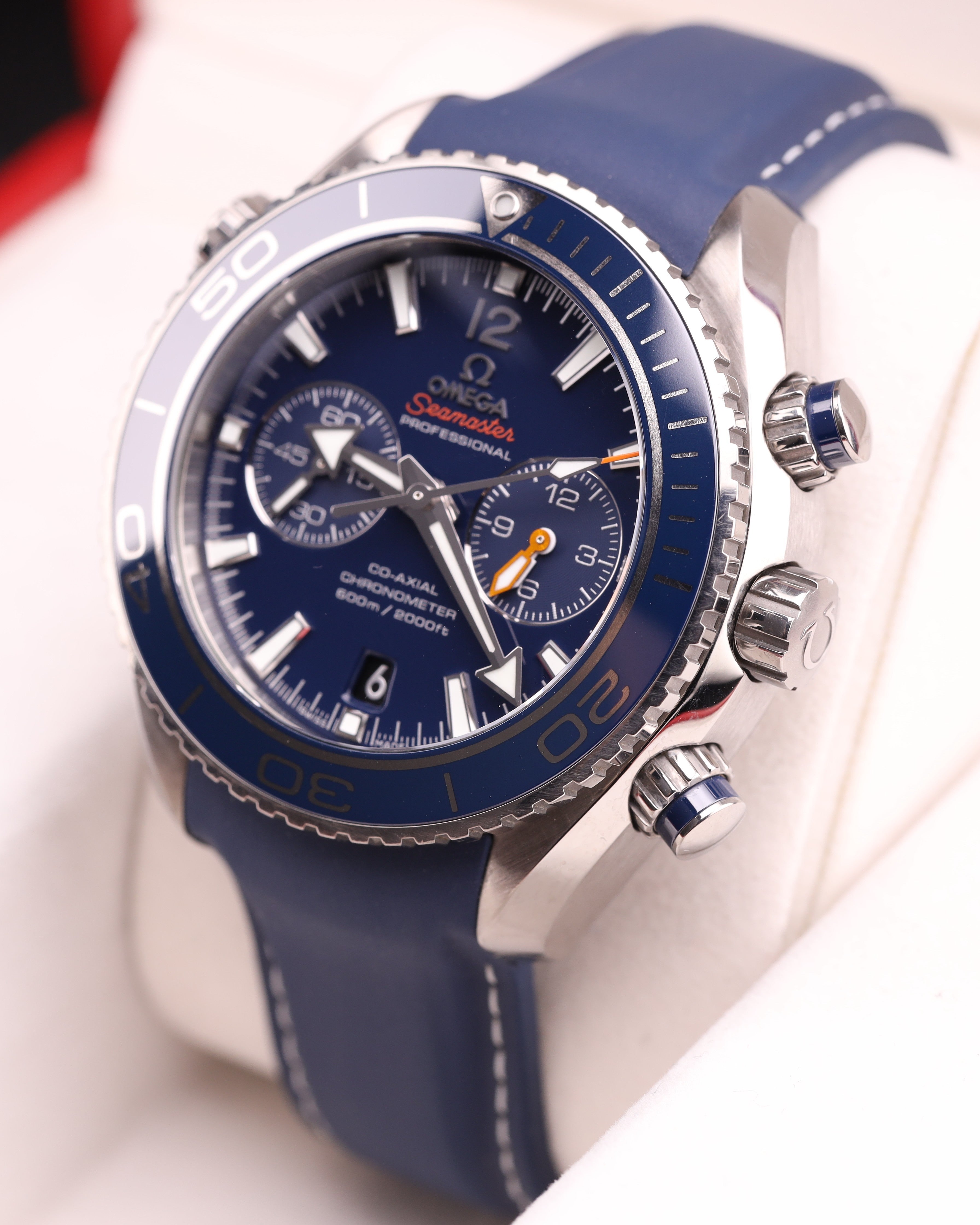 Omega Seamaster Planet Ocean Chronograph Blue Strap 232.92.46.51.03.001