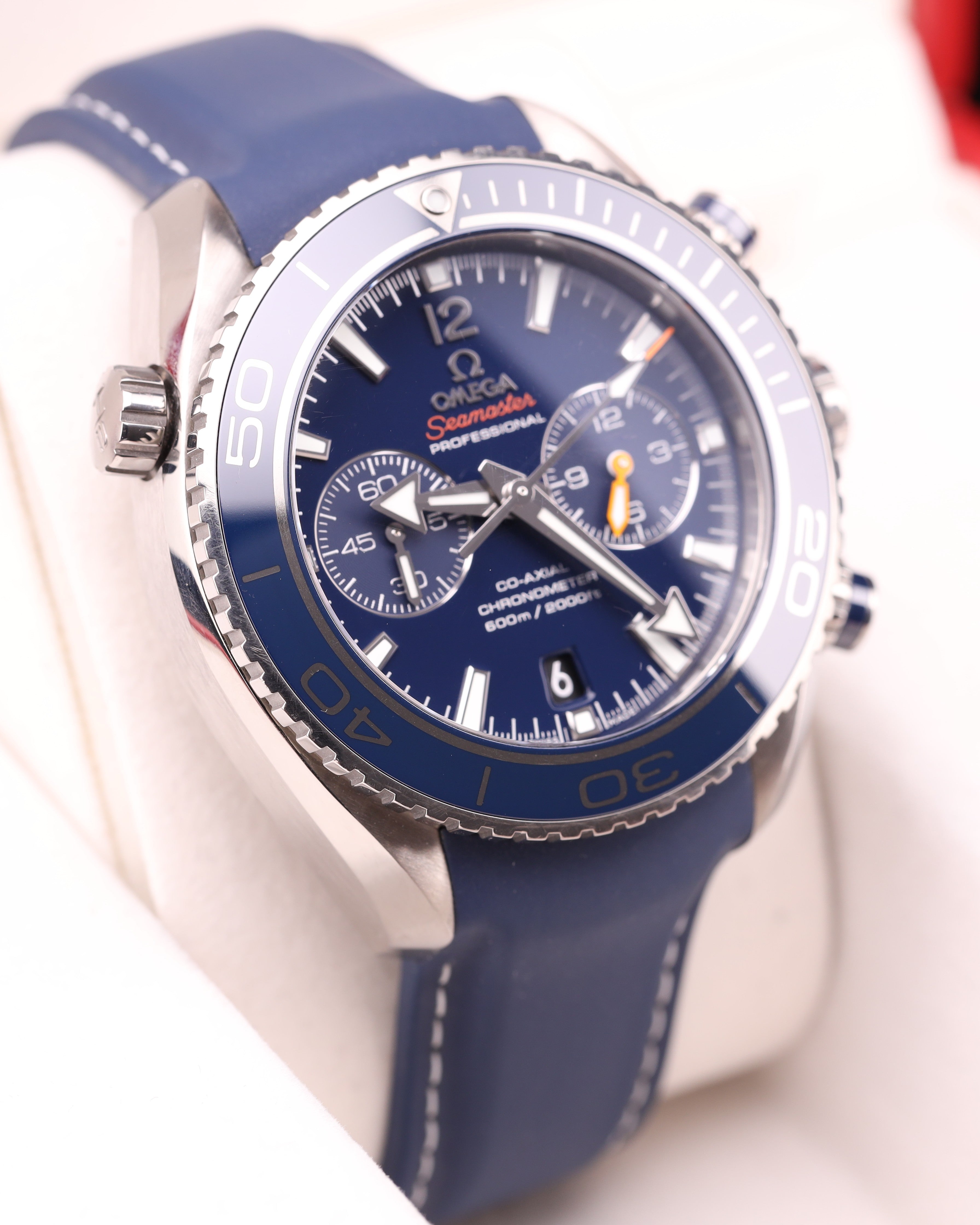 Omega Seamaster Planet Ocean Chronograph Blue Strap 232.92.46.51.03.001