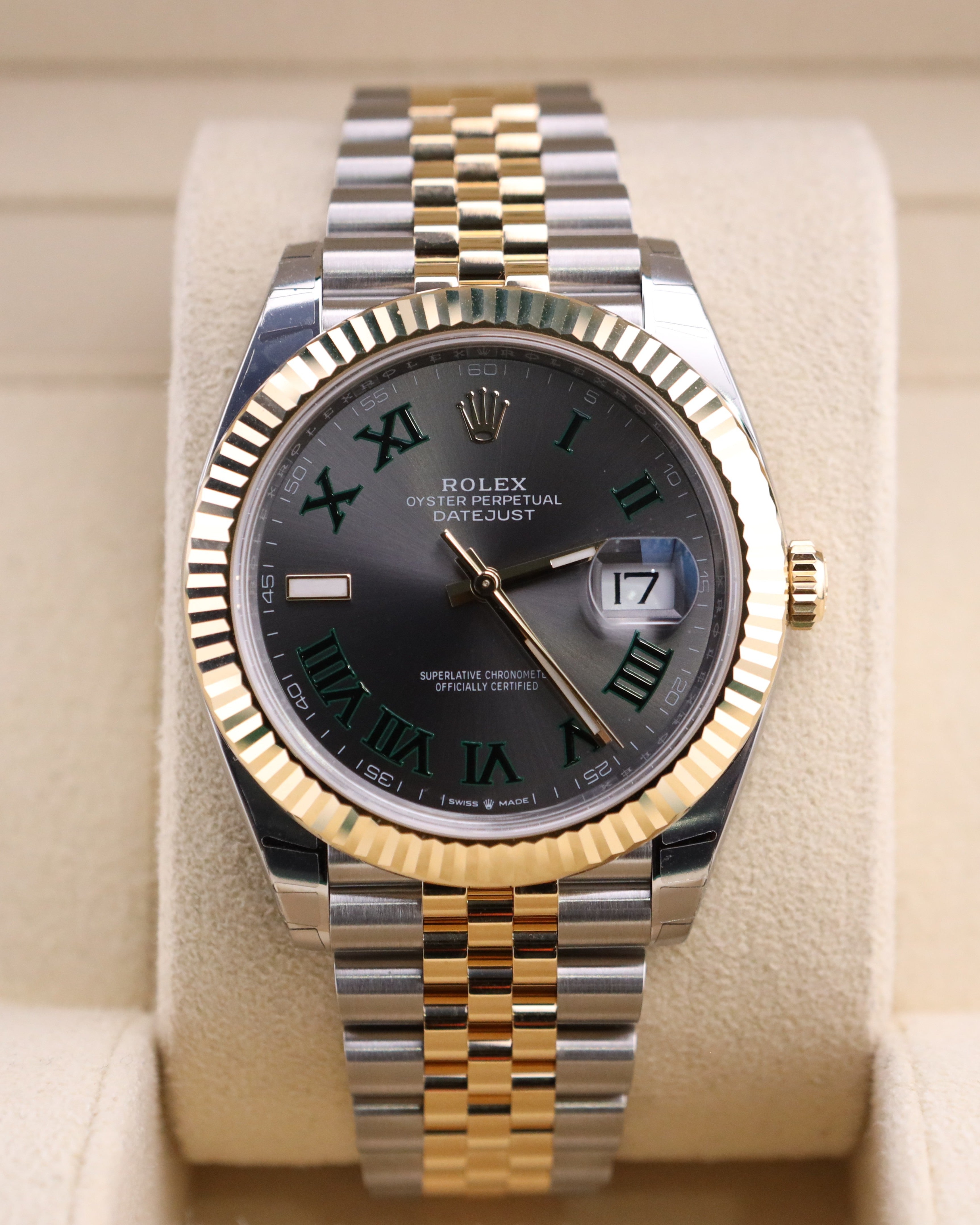 Rolex Datejust 41 Wimbledon Dial on Jubilee 126333 - 2025