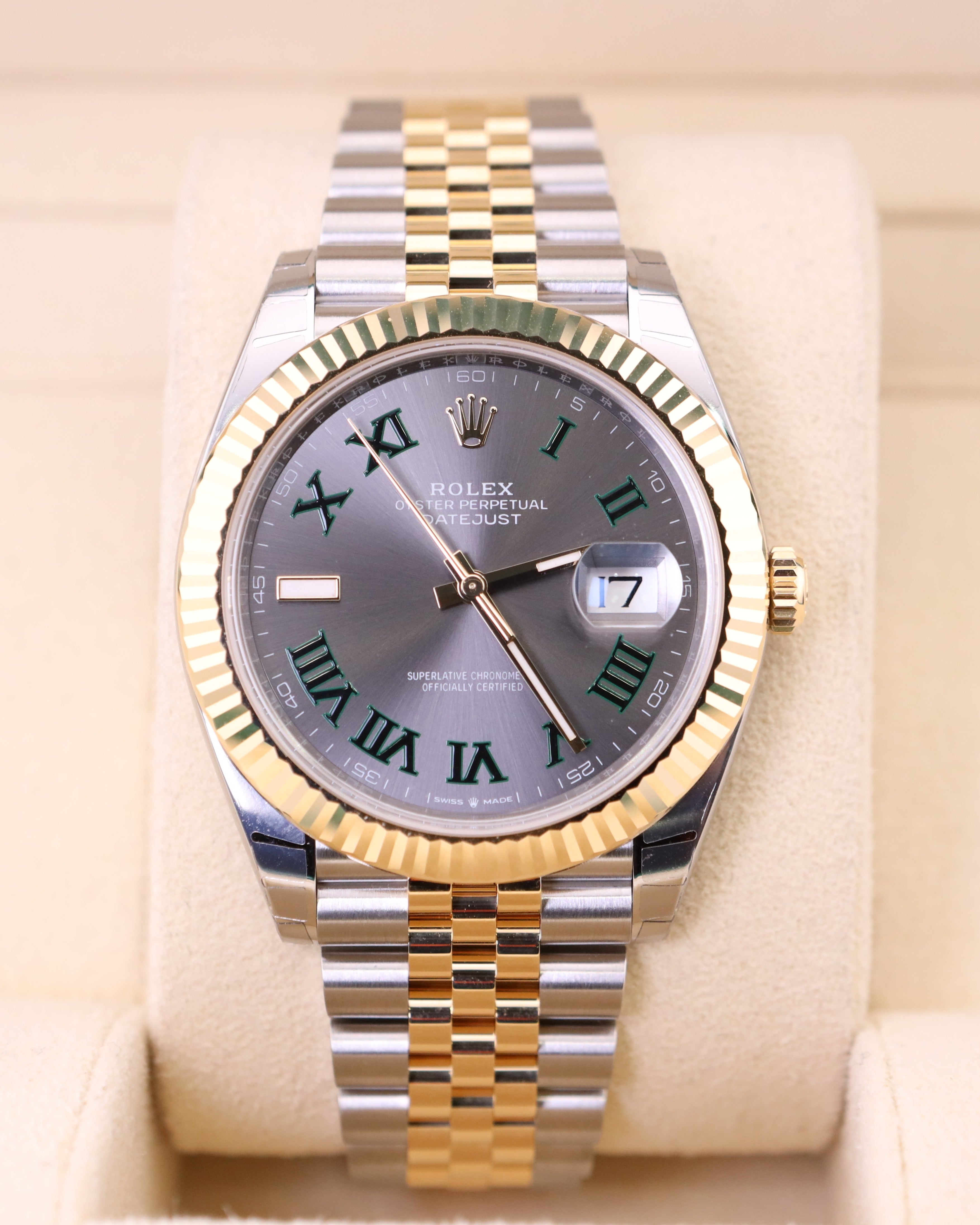Rolex Datejust 41 Wimbledon Dial on Jubilee 126333 - 2025