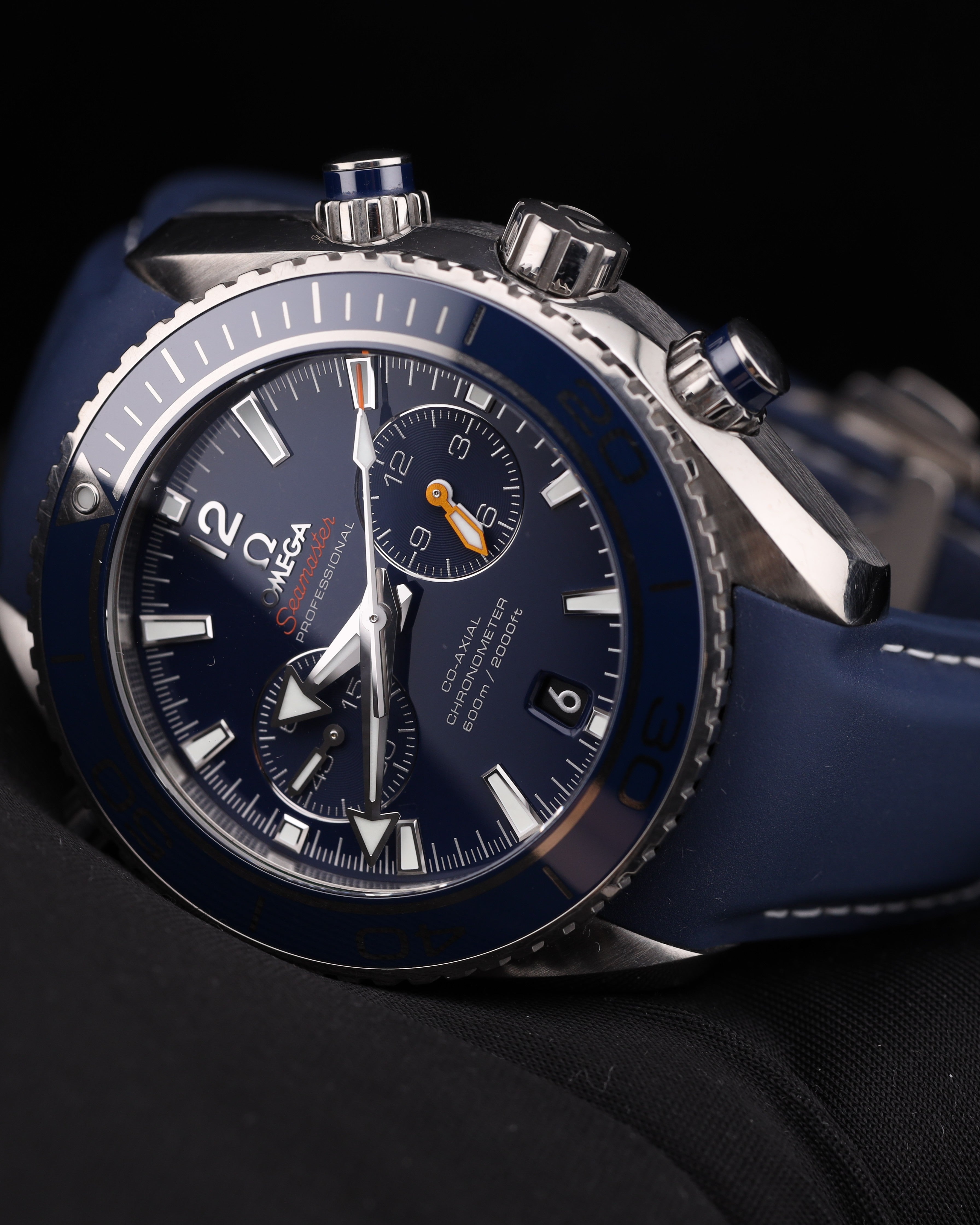 Omega Seamaster Planet Ocean Chronograph Blue Strap 232.92.46.51.03.001
