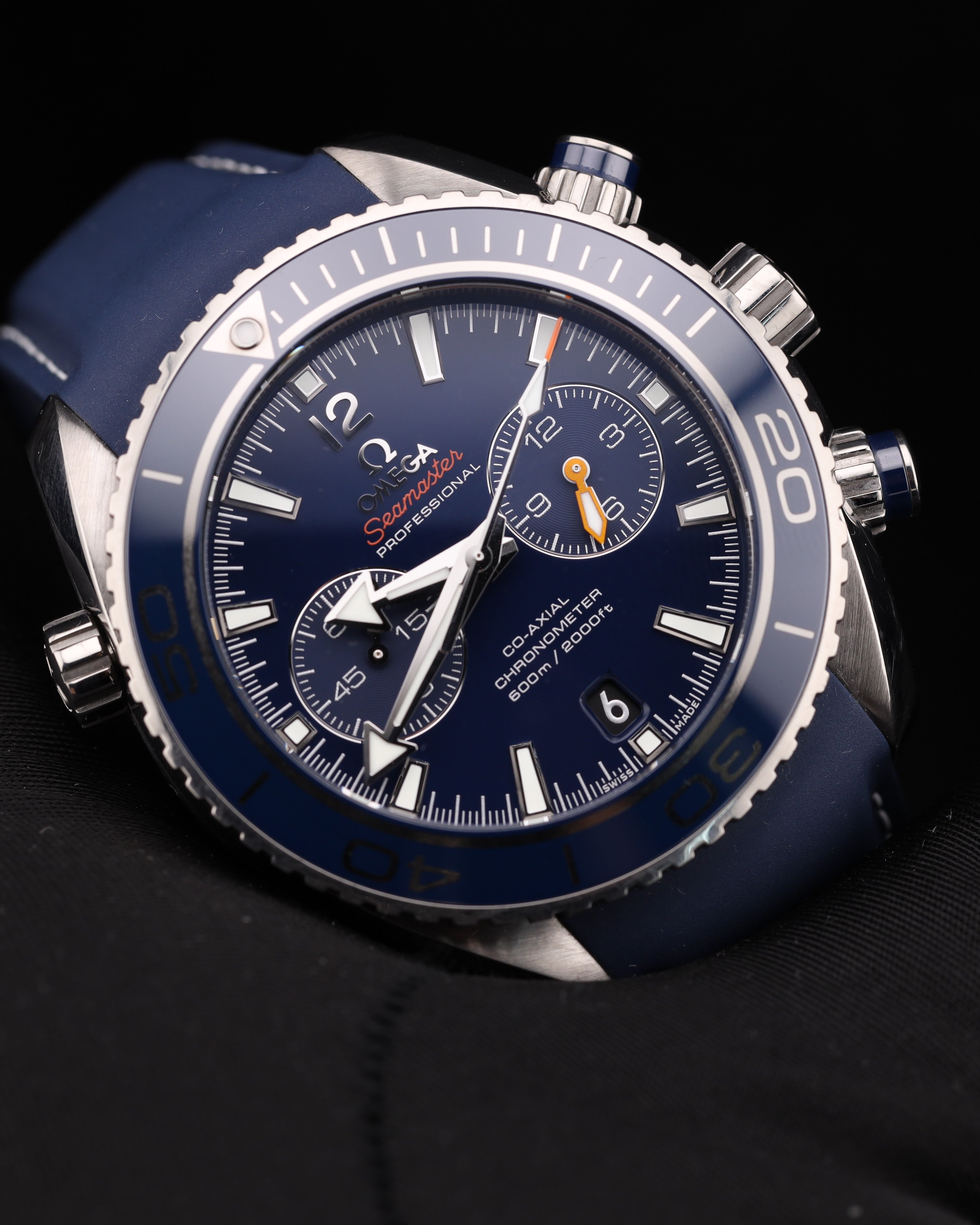 Omega Seamaster Planet Ocean Chronograph Blue Strap 232.92.46.51.03.001
