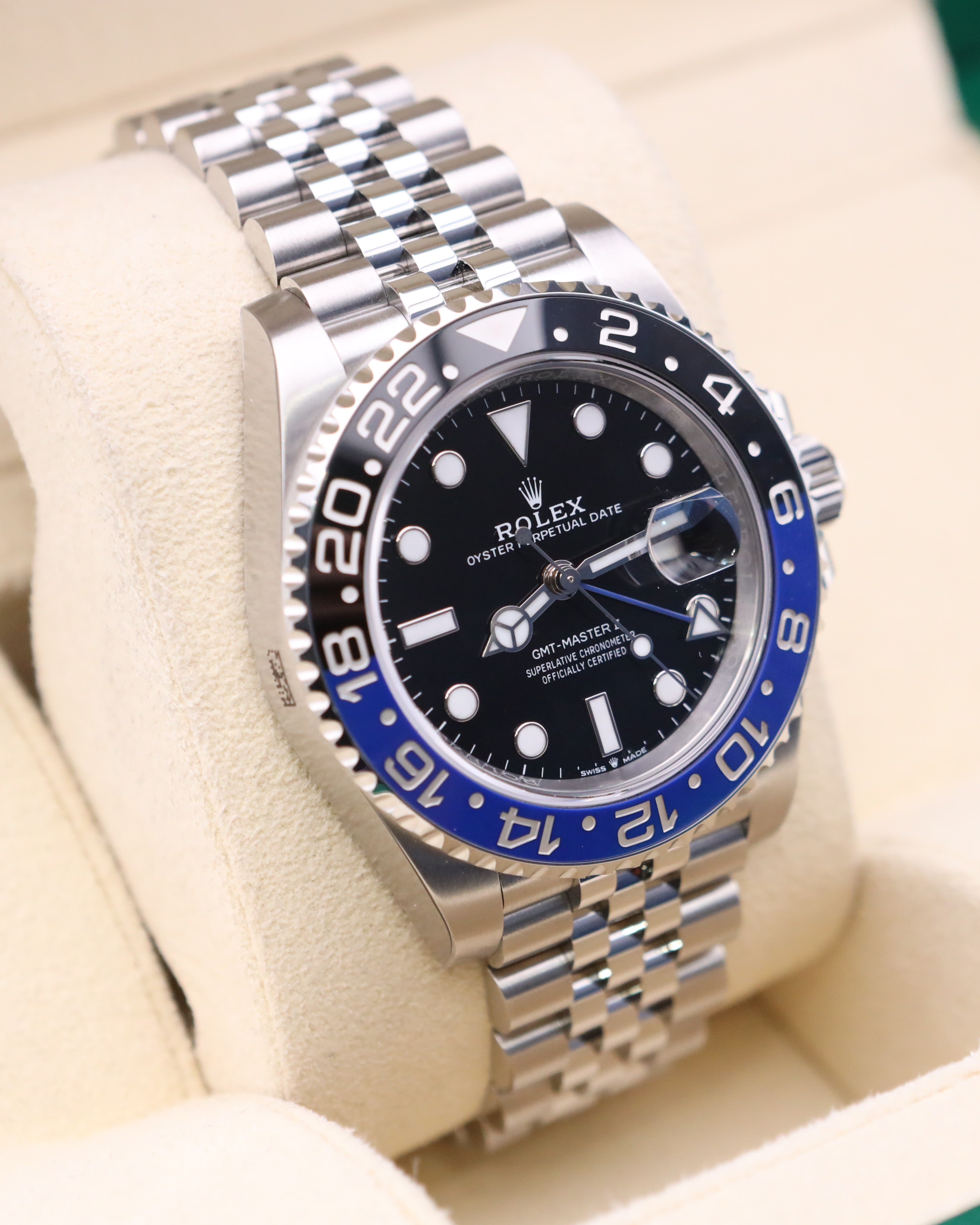 Factory Stickers Rolex GMT-Master II Batgirl on Jubilee 126710BLNR - 2025