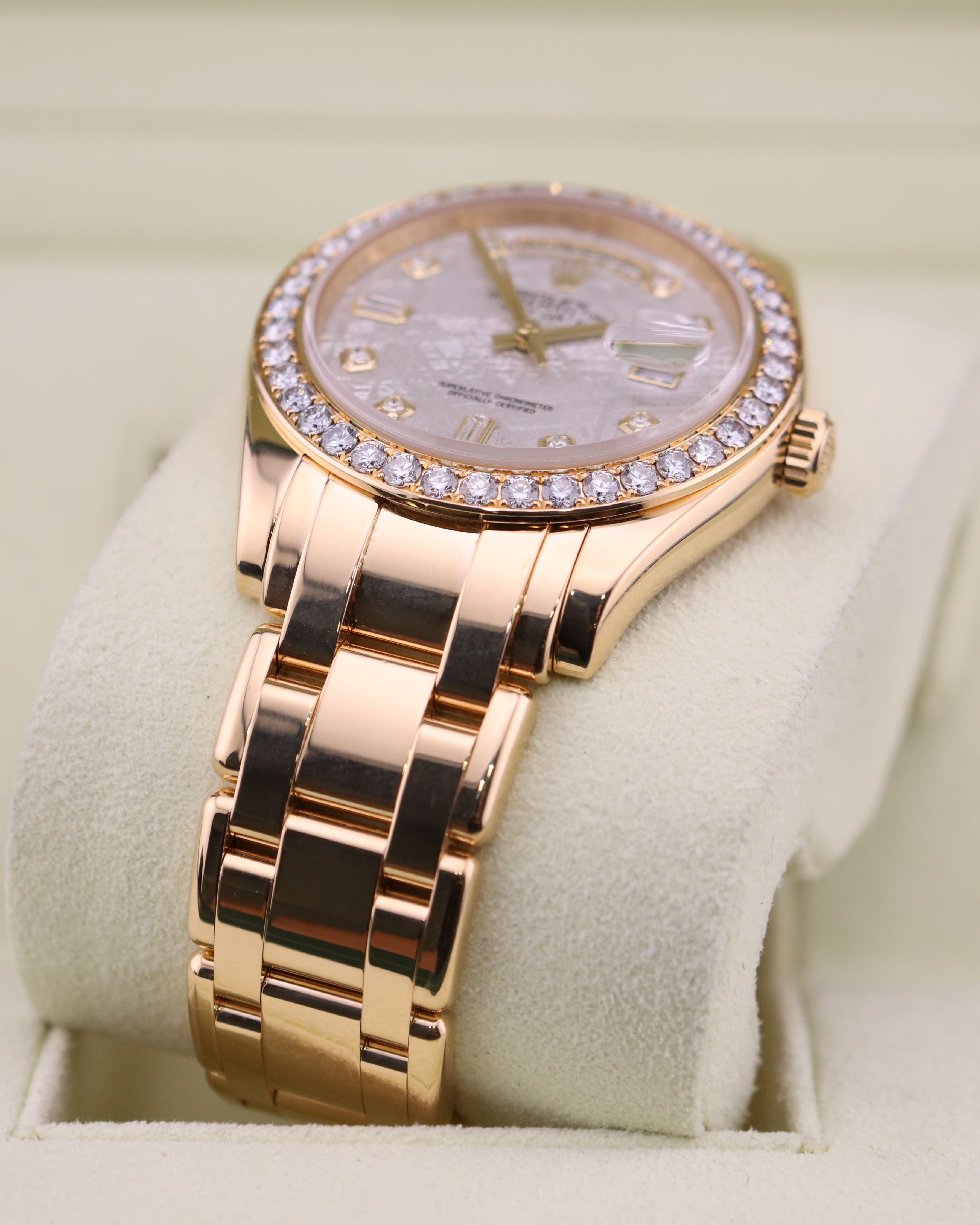 Rolex Day-Date 39mm Meteorite Diamond Dial Master Piece 18948