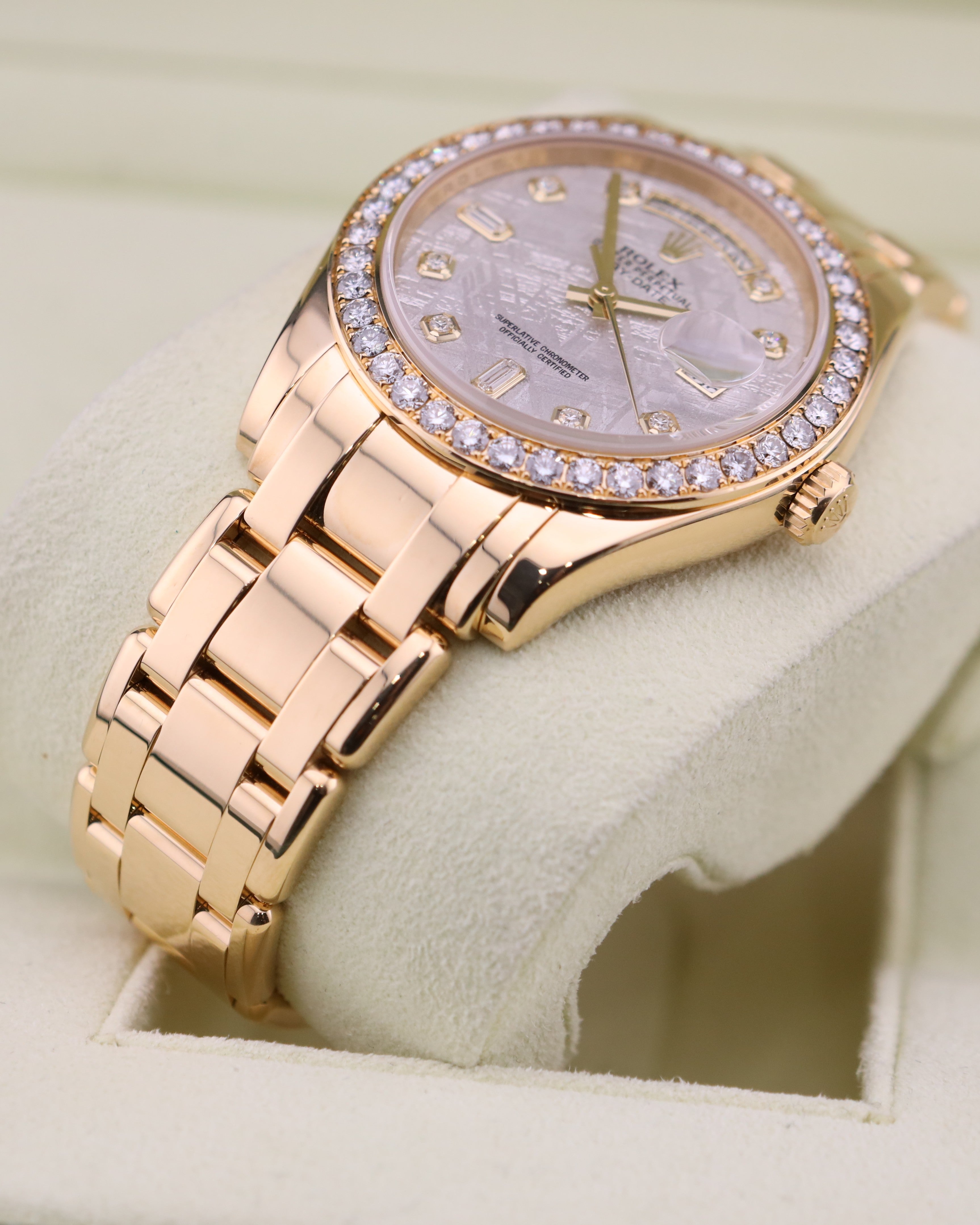 Rolex Day-Date 39mm Meteorite Diamond Dial Master Piece 18948