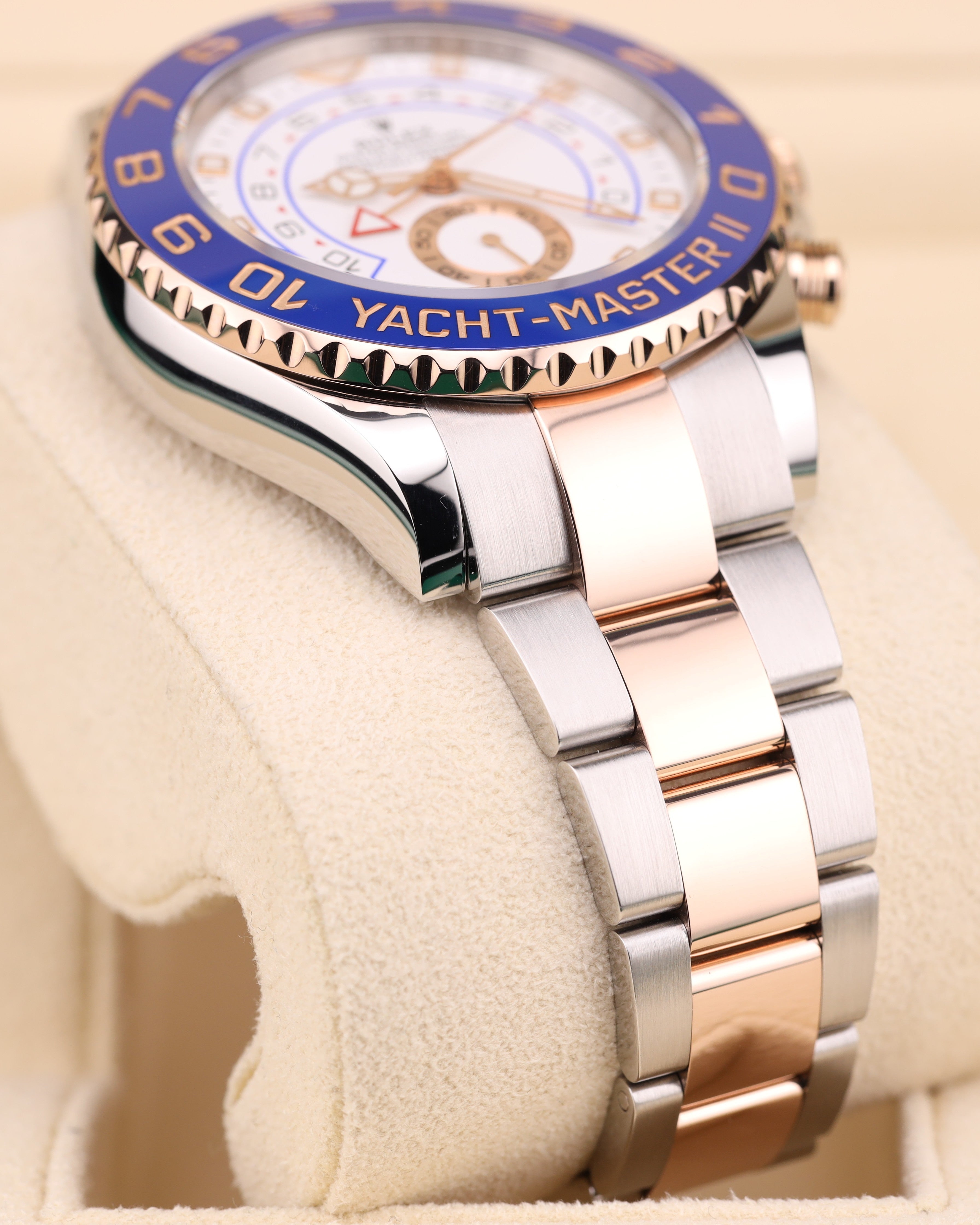 Rolex Yacht-Master II White Dial Rose Gold 116681