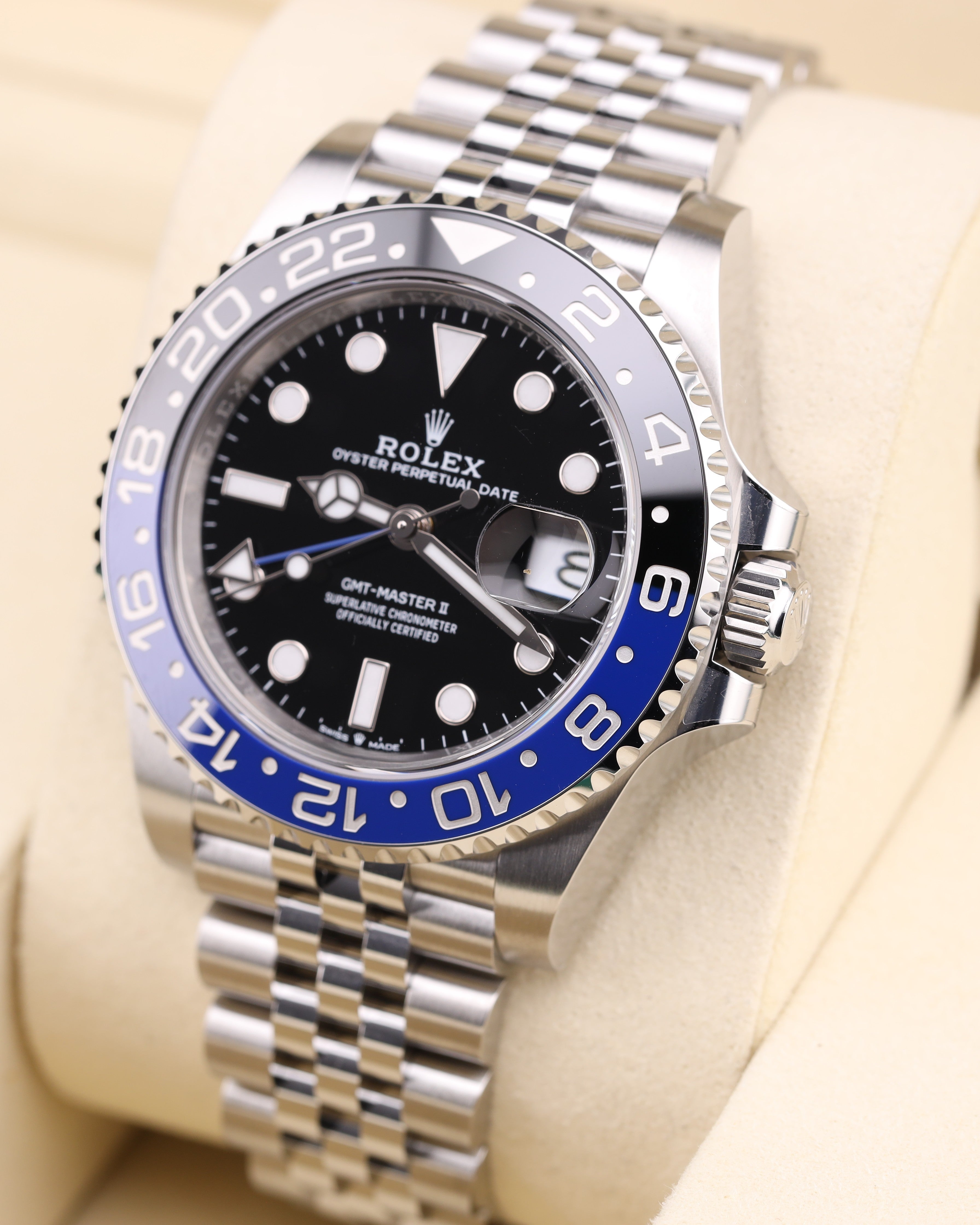 Rolex GMT-Master II Batgirl/Batman Jubilee 126710BLNR Factory Stickers