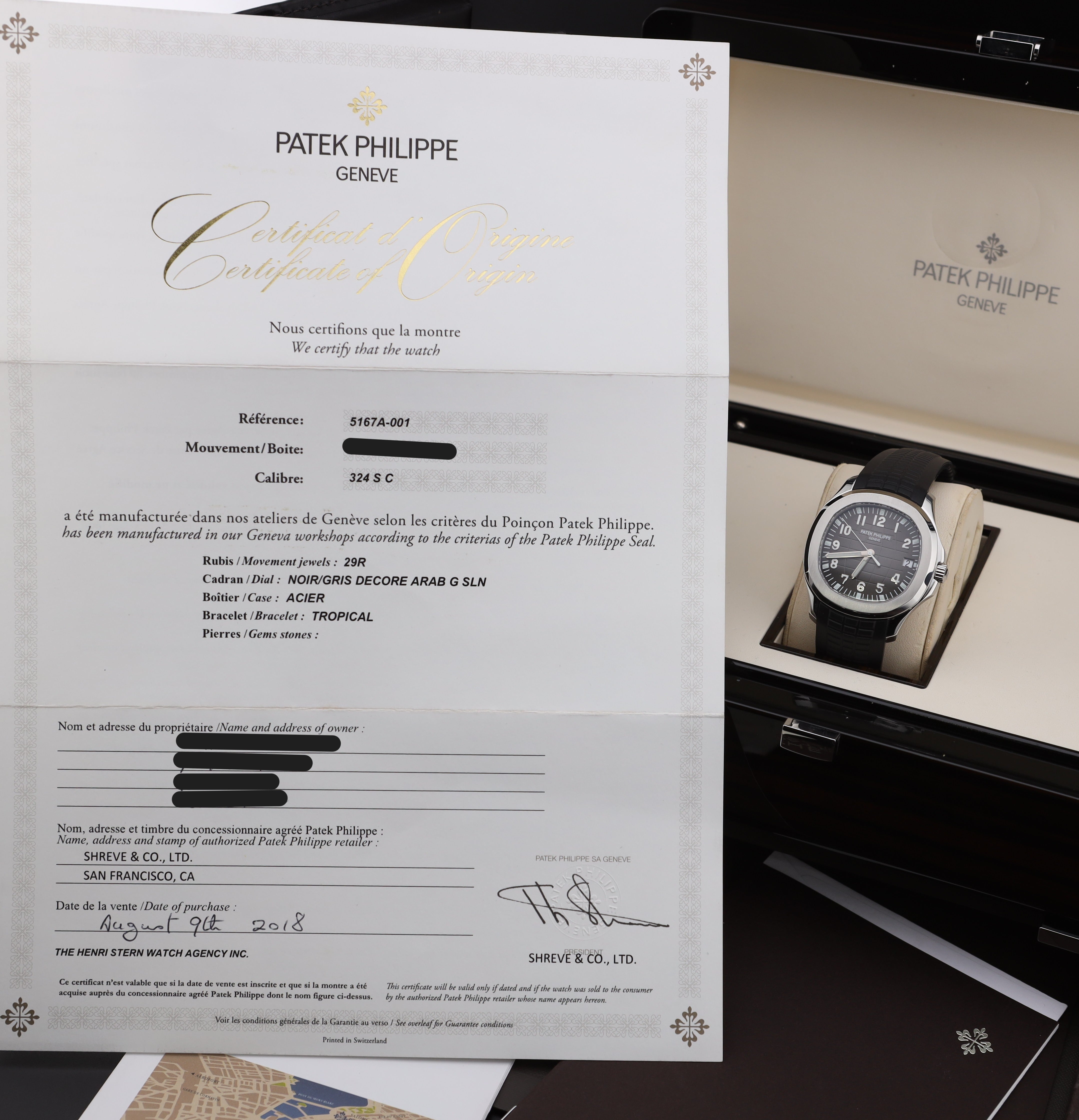 Patek Philippe Aquanaut 5167A